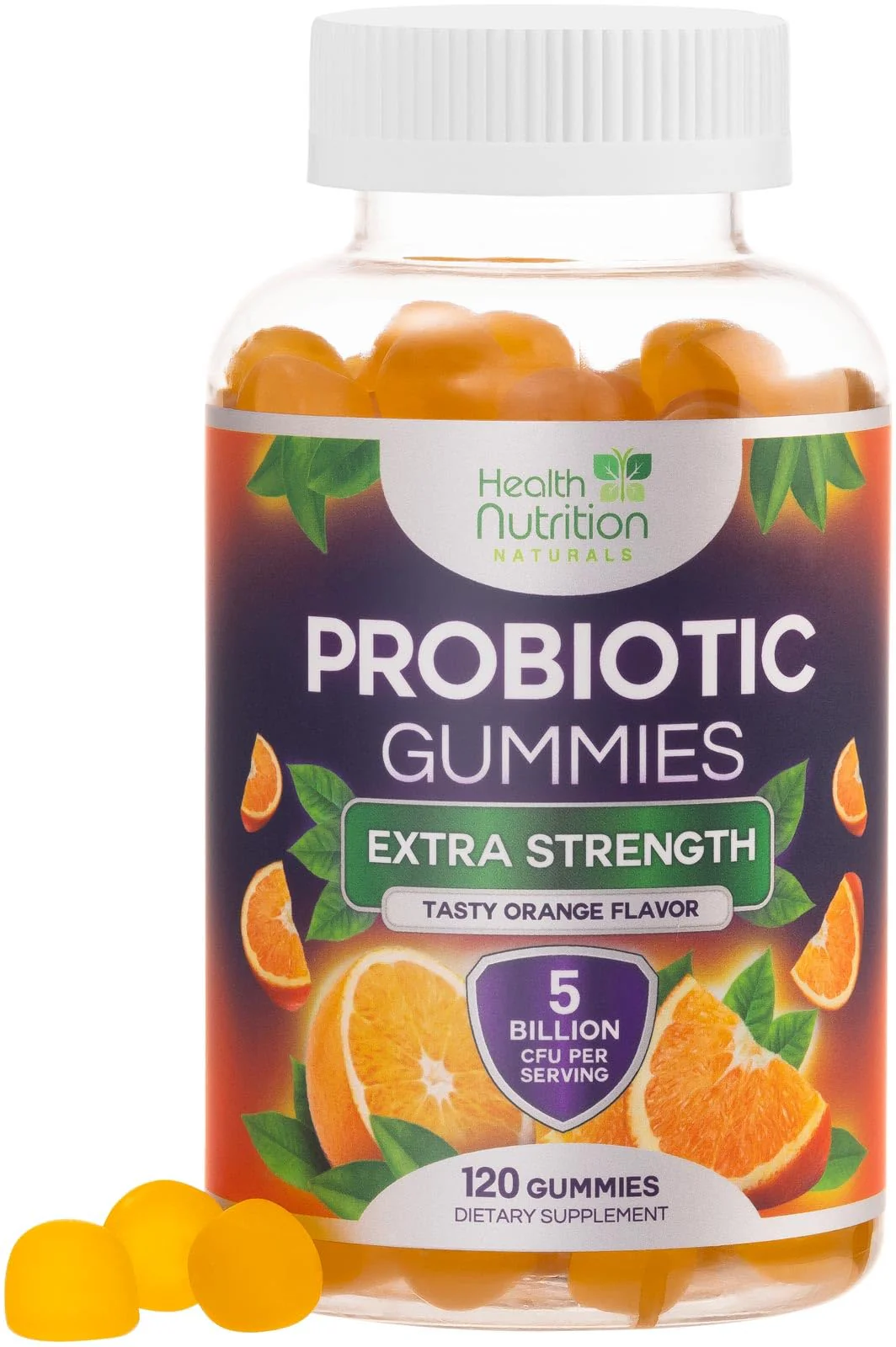 Probiotic Gummies 5 Billion CFU per Serving - Advanced Multi-Strain Probiotic Formula - Immune, Gut, & Digestive Health Support Gummy for Women, Men, Kids - Daily Probiotics Supplement - 120 Gummies