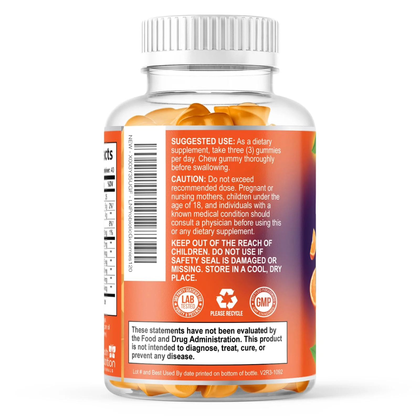 Probiotic Gummies 5 Billion CFU per Serving - Advanced Multi-Strain Probiotic Formula - Immune, Gut, & Digestive Health Support Gummy for Women, Men, Kids - Daily Probiotics Supplement - 120 Gummies - Image 3
