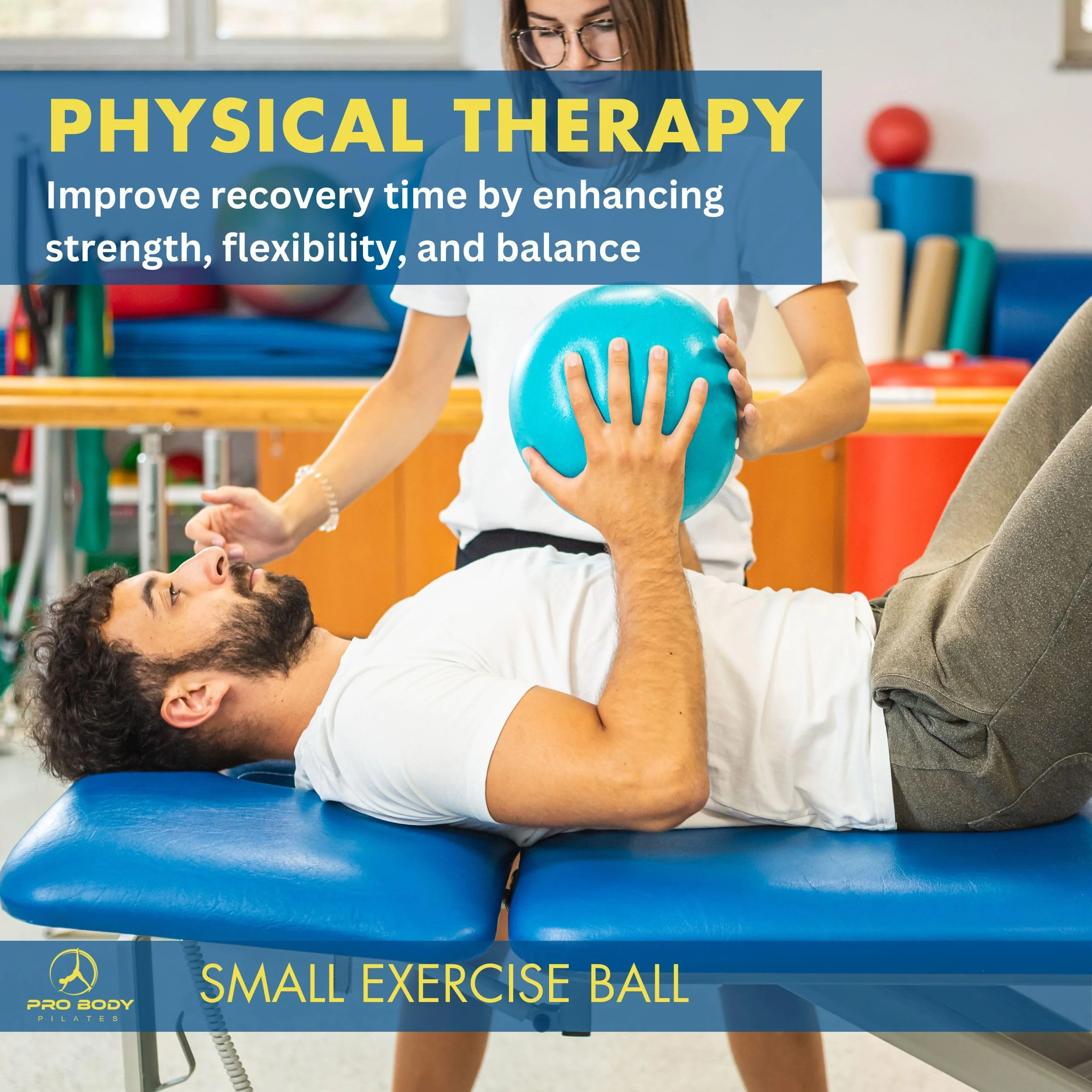 ProBody Pilates Small Exercise Ball - 9 Inch Workout Ball for Stability, Barre, Yoga, Core & Physical Therapy, Home Gym & Office Use (Purple) - Image 4