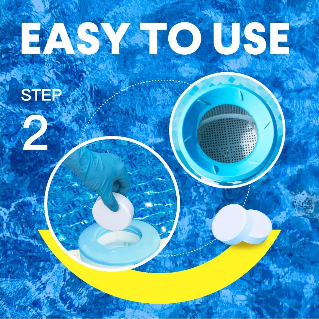 PROFELIZ 2-Pack Chlorine Tablets 3 Inch for Swimming Pools, Kills Bacteria and Stops Algae, Slow Dissolving,Exclusive Protective Packaging,Pool Chlorine Tablets,2X 40 lbs Bucket,Total of 80lbs - Image 3