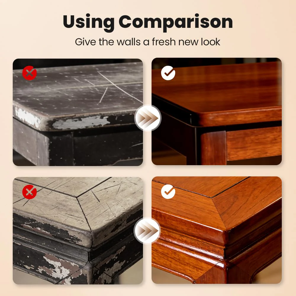 Professional Wood Floor Scratch Repair, Wood Repair Kit, Restore A Finish for Wood, Floor Cover Nicks and Scratches, Hides Minor Defects, Wood Furniture Repair Kit (1Set) - Image 5