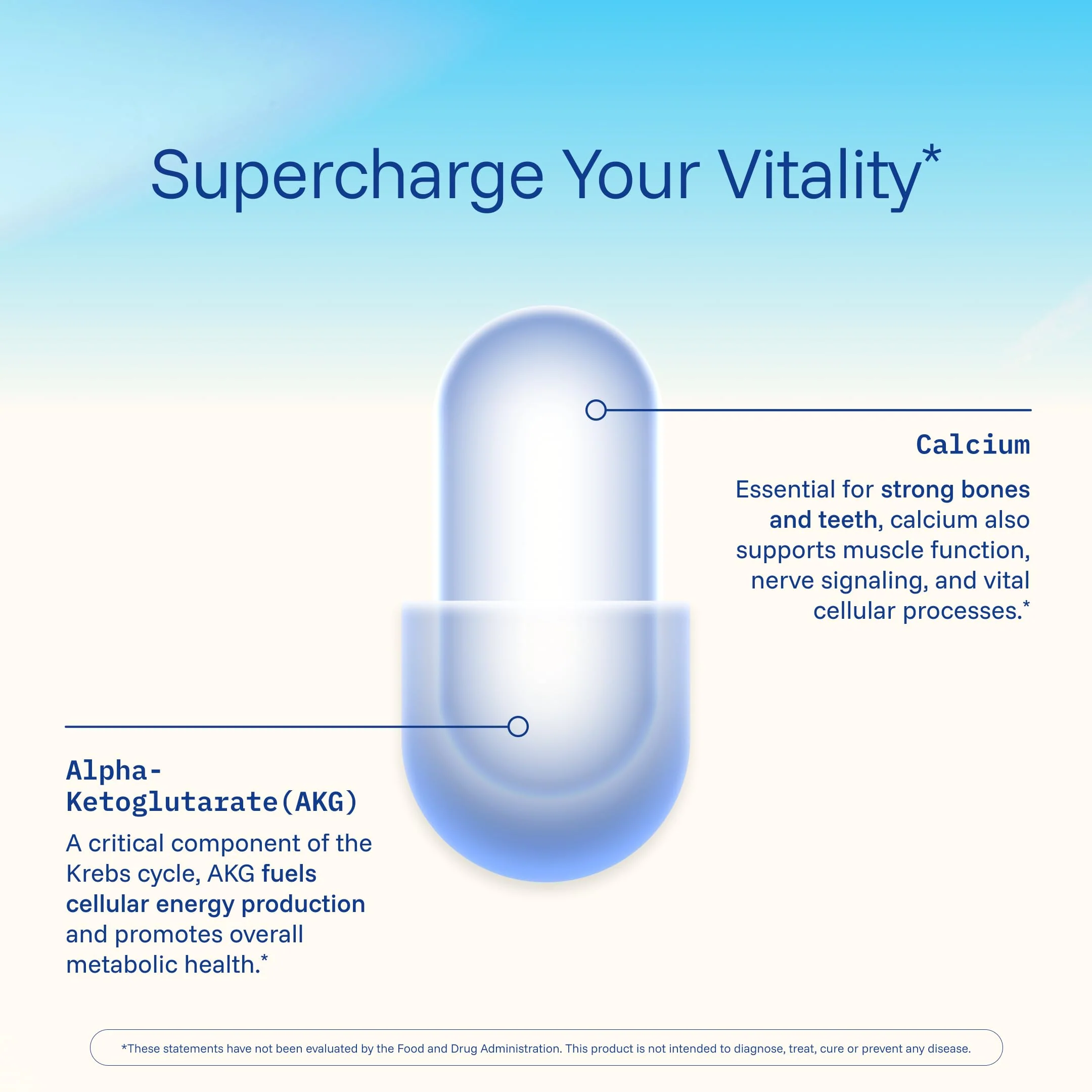 ProHealth, Ca AKG Supplement (Alpha Ketoglutarate) (1,000 mg per 2 Capsule Serving, 60 Capsules). Supports Metabolic Function and Healthy Aging Processes. - Image 5