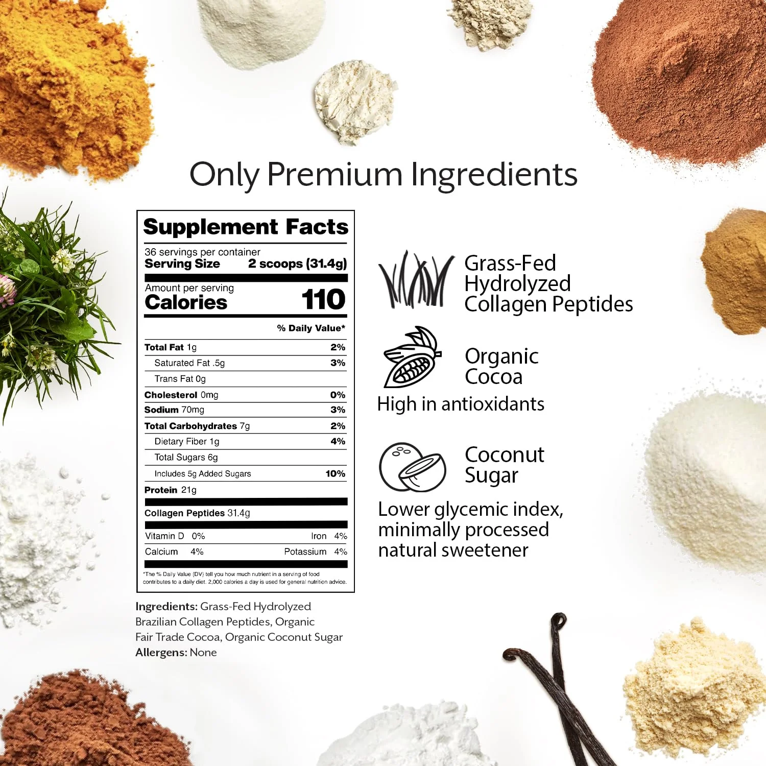 ProMix Nutrition Collagen Peptides, Chocolate - Hydrolyzed Collagen Protein Promotes Healthy Skin, Bones, Joints & Recovery Support - Add to Shakes, Smoothies - 2.5 Pound (Pack of 1) - Image 7