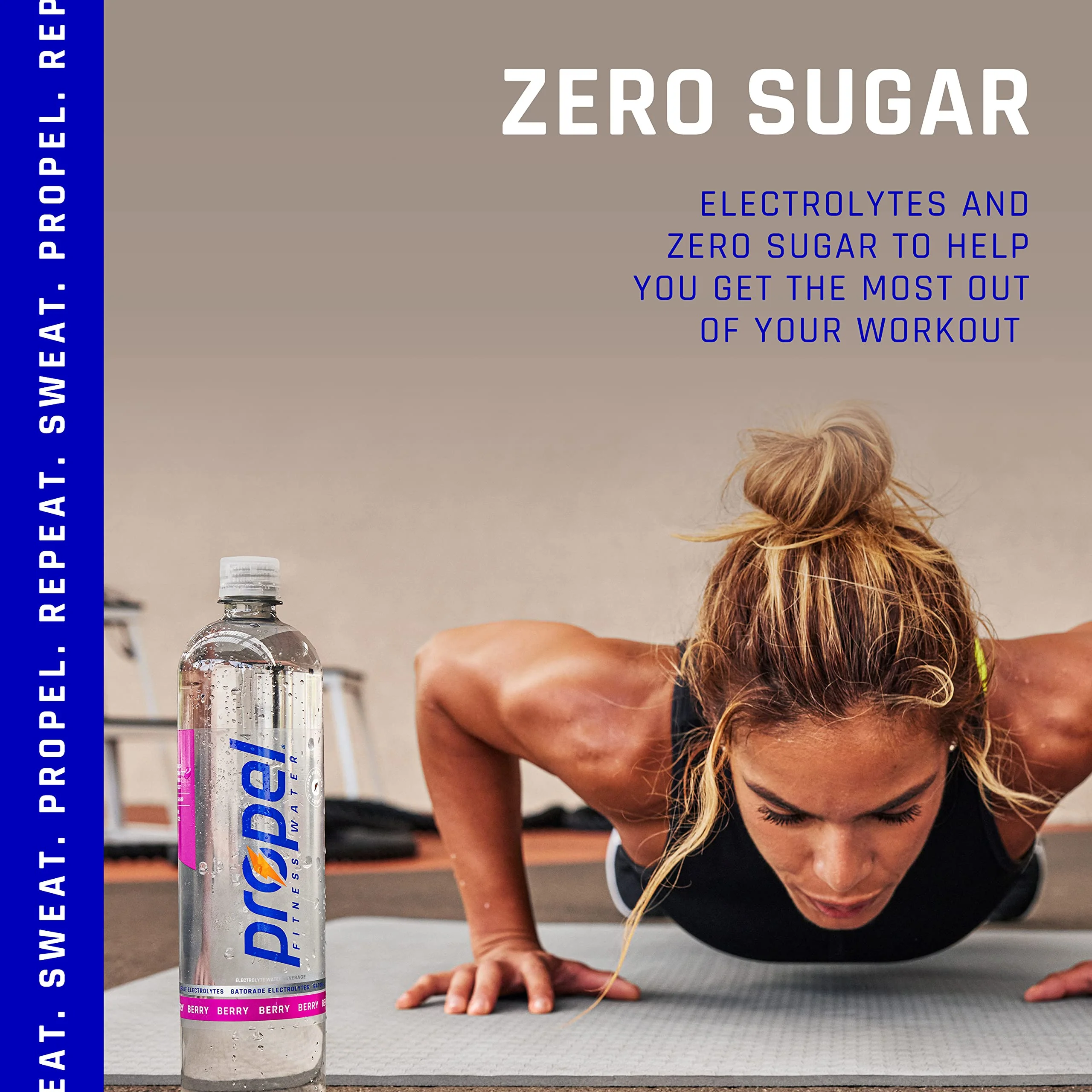 Propel, Peach, Zero Calorie Water Beverage with Electrolytes & Vitamins C&E, 24 Fl Oz, pack of 12 - Image 4