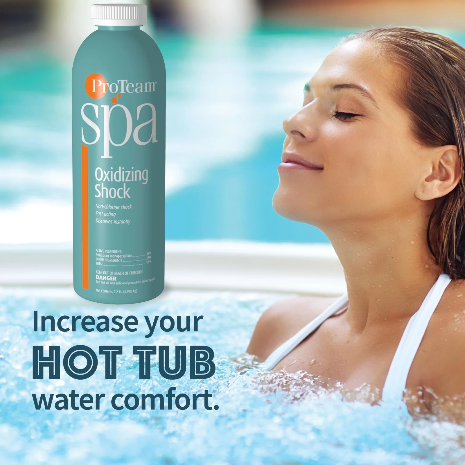 ProTeam Non-Chlorine Spa Shock for Hot Tub – Fast-Acting Oxidizing Shock Treatment, Clears Cloudy Water & Eliminates Odors – Made in USA, 2.2 lb + SplashWiz Care e-Book - Image 5