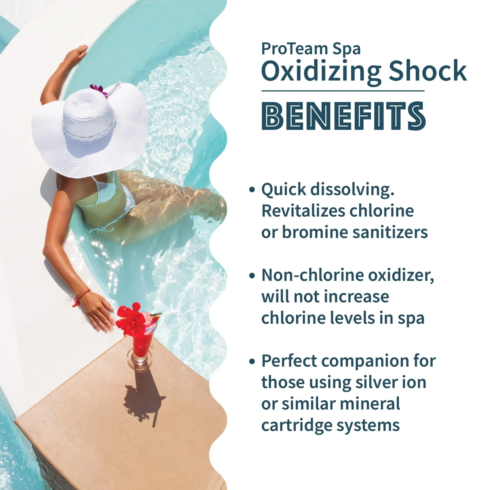 ProTeam Non-Chlorine Spa Shock for Hot Tub – Fast-Acting Oxidizing Shock Treatment, Clears Cloudy Water & Eliminates Odors – Made in USA, 2.2 lb + SplashWiz Care e-Book - Image 7