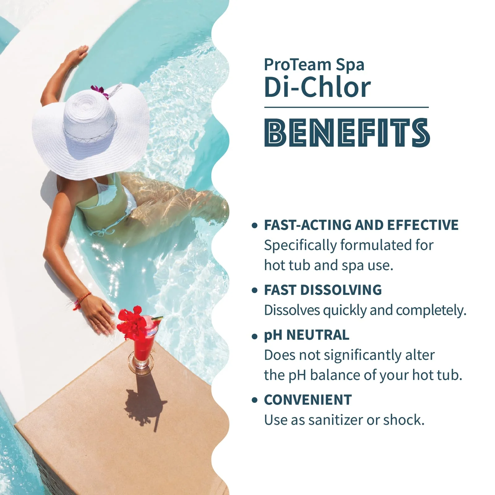 ProTeam Spa Di-Chlor - Hot Tub Chlorine for Hot Tubs and Spa Sanitizer for Hot Tub with SplashWiz Hot Tub Chemicals Care Guide - Made in USA (2 lb) - Image 8