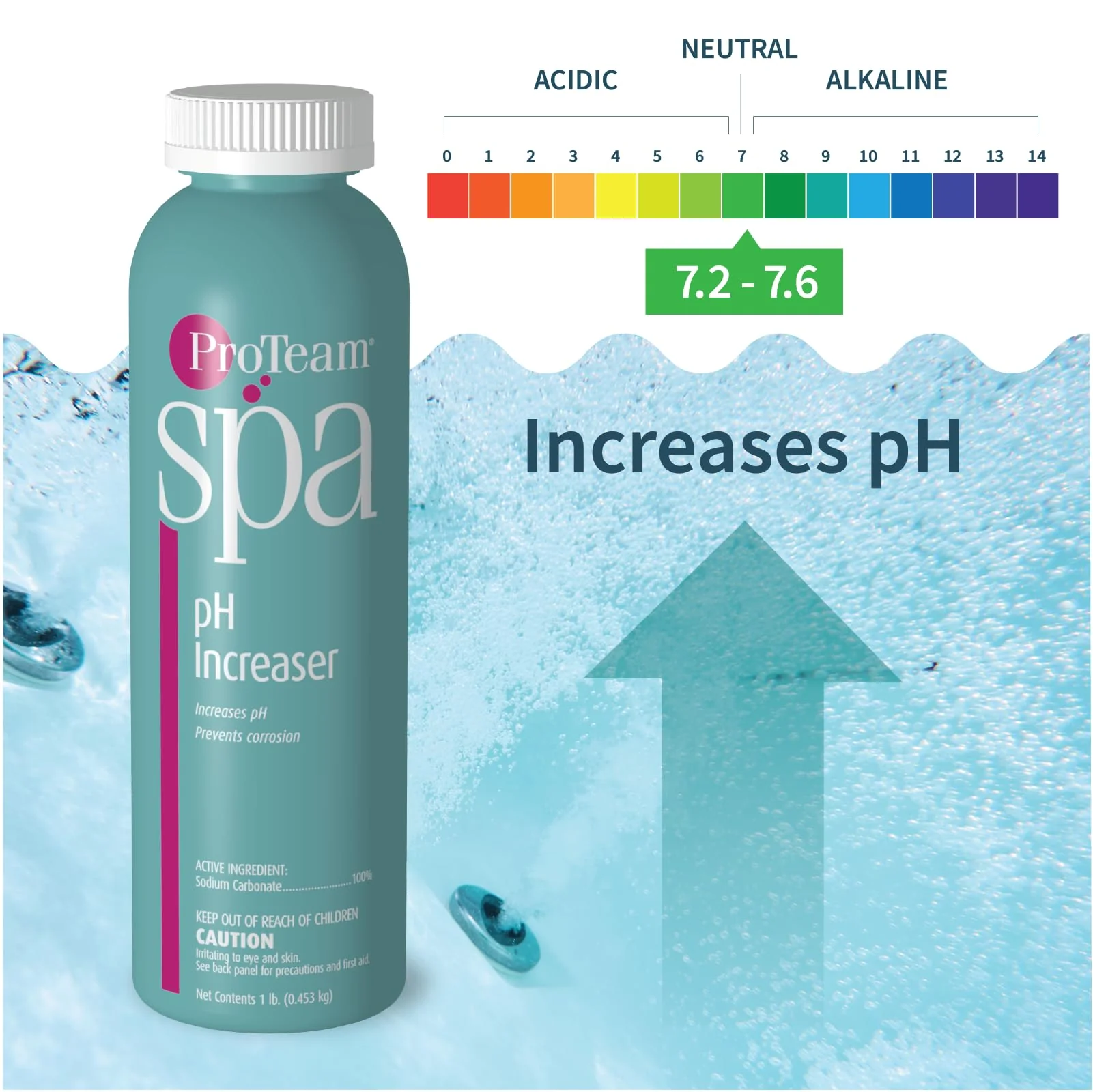 ProTeam Spa pH Increaser for Hot Tub - pH Up Hot Tub pH Increaser - with SplashWiz Hot Tub Chemicals Care Guide e-Book - Made in USA (1 lb) - Image 9
