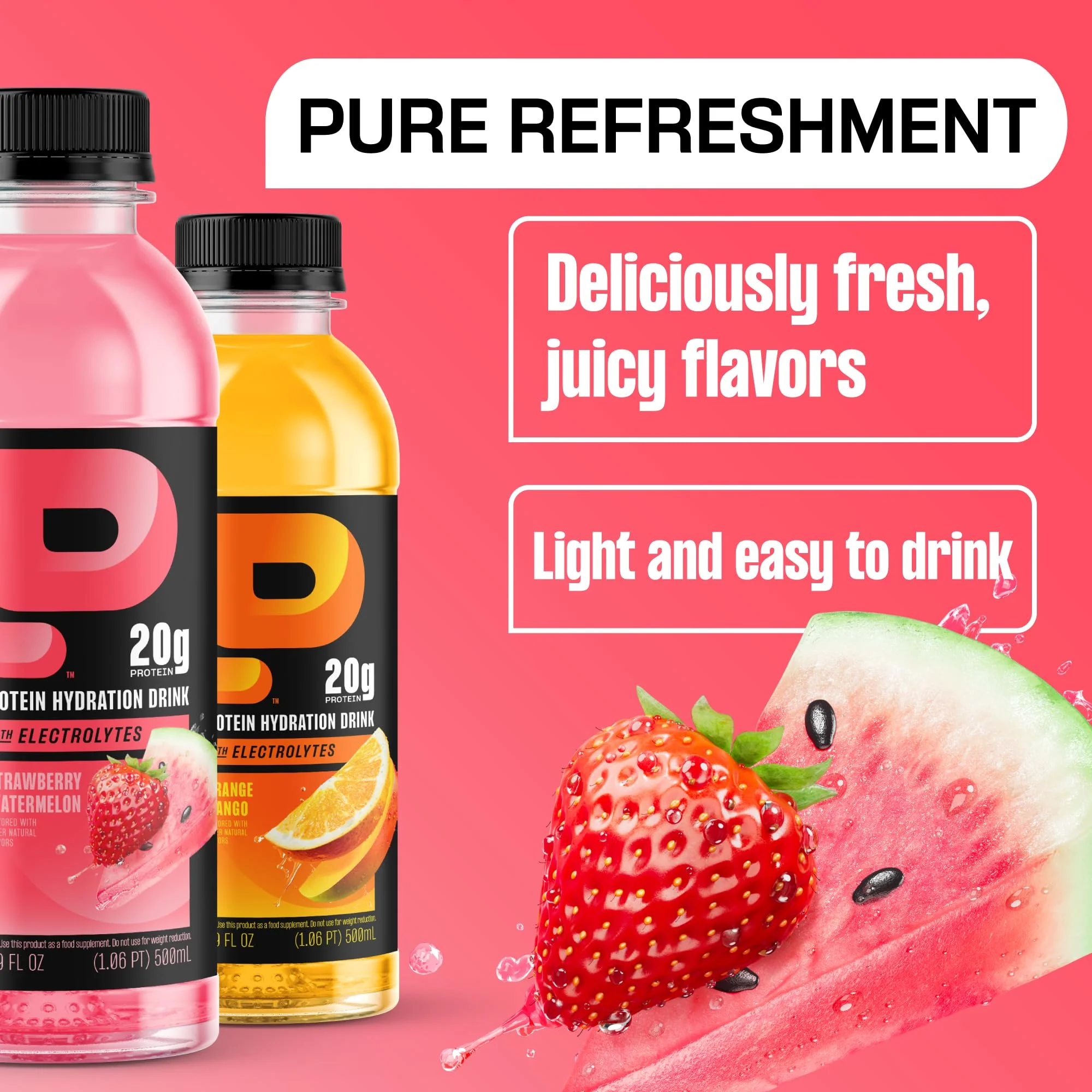 Protein2o 2-in-1 Clear Whey Protein & Electrolyte Beverage, 20g Protein, Gluten-Free, Keto, 16.9 fl oz Bottles (12 Count Variety Pack) - Image 4