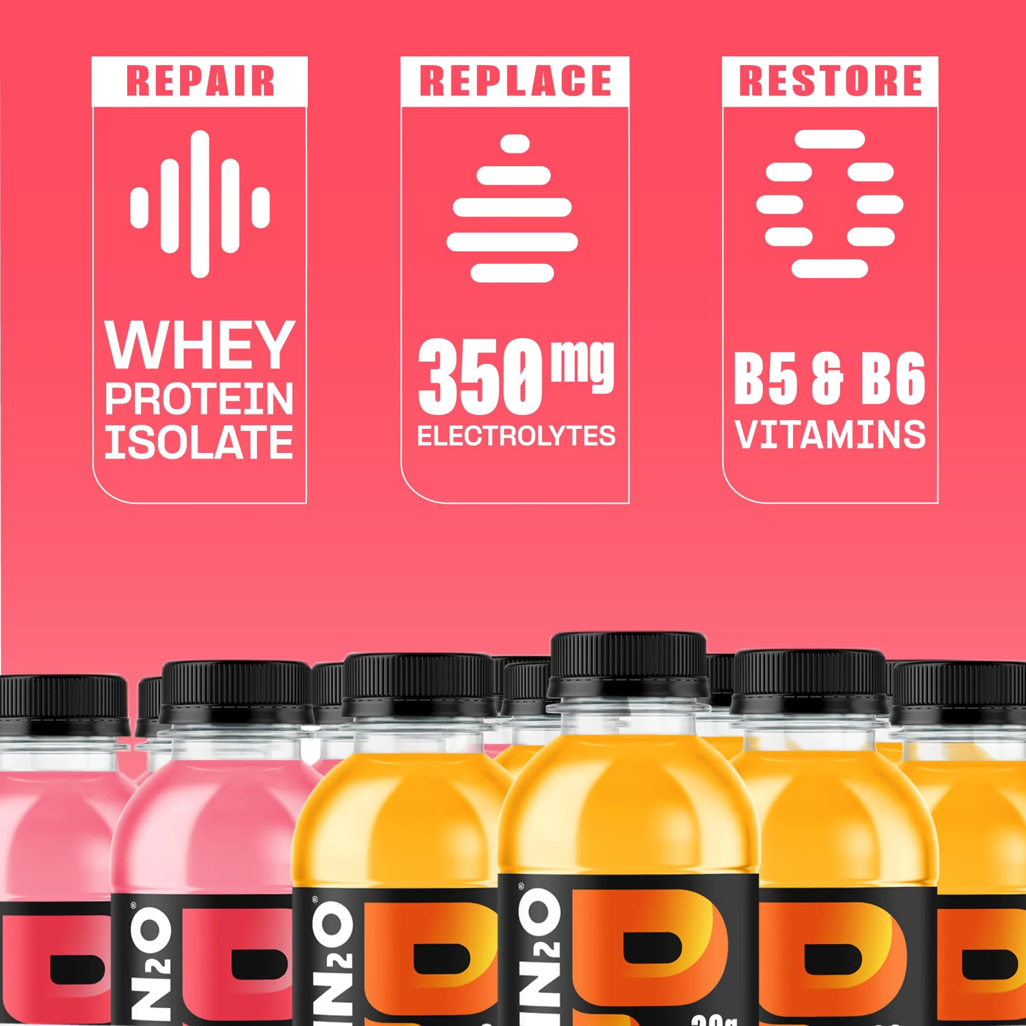 Protein2o 2-in-1 Clear Whey Protein & Electrolyte Beverage, 20g Protein, Gluten-Free, Keto, 16.9 fl oz Bottles (12 Count Variety Pack) - Image 5