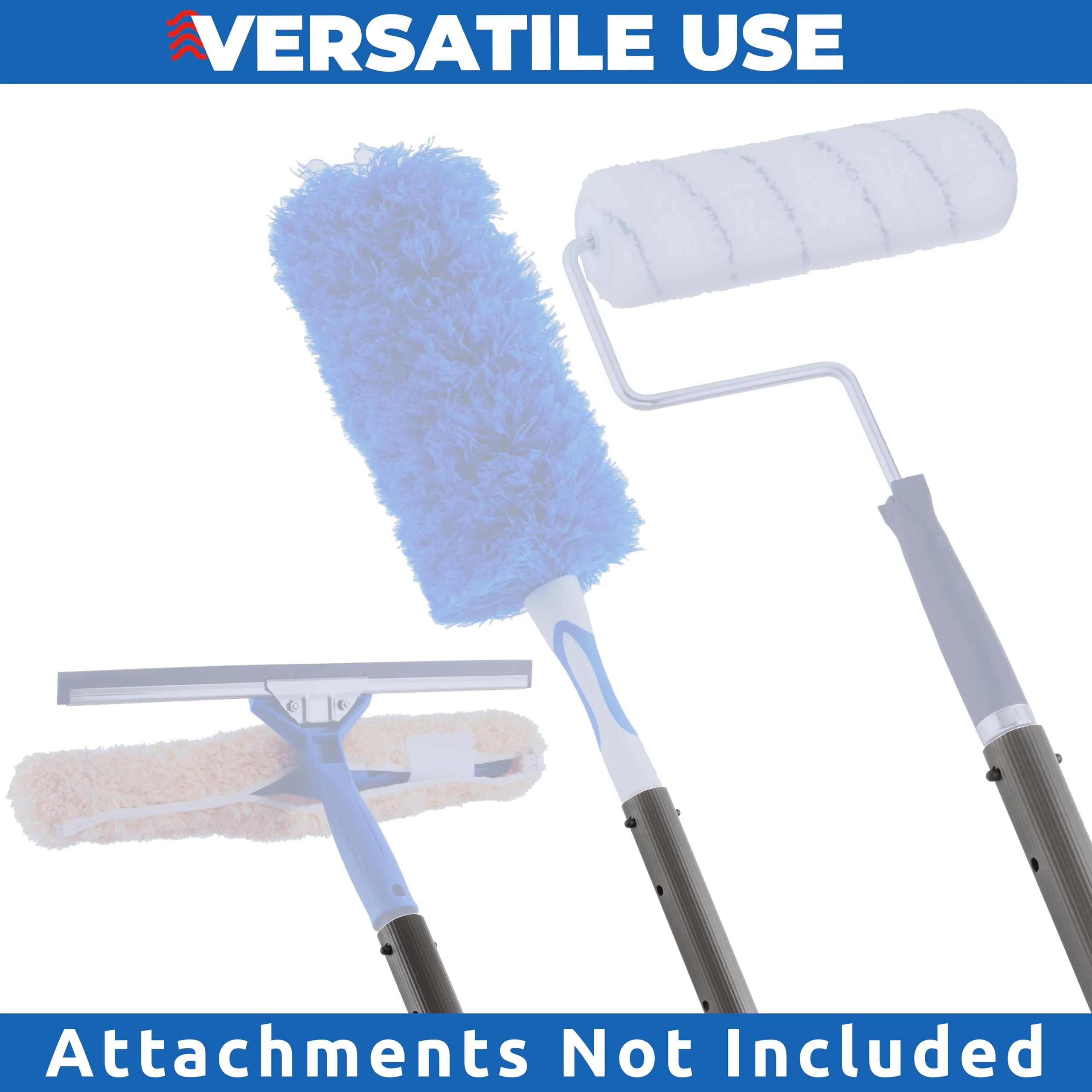 ProTuff 12ft Heavy Duty Telescopic Pool Pole – Unconditional Lifetime Replacement - Instant & Reliable Extension - Universal Fit for Nets, Skimmers, Brushes & Vacuums - Anti-Slip, Comfort Grip - Image 2
