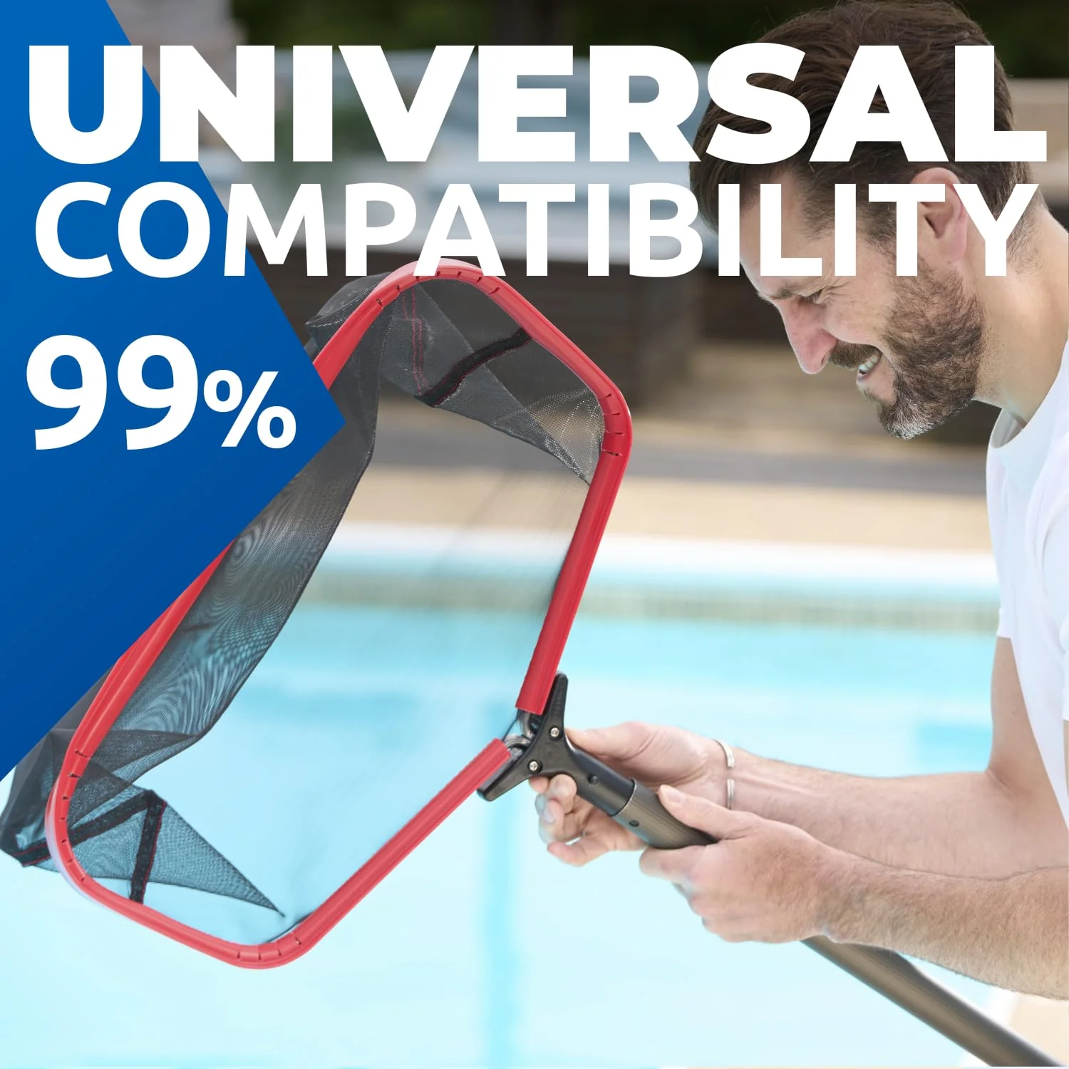 ProTuff 19" Fine Pool Net for PROS – “490 Promise” Unlimited Unconditional Replacement – Cleans 3X Faster Than Vacuum – Wide Pool Skimmer Net with Deep Bag for Easy Maintenance of Leaves, Bugs, Debris - Image 6