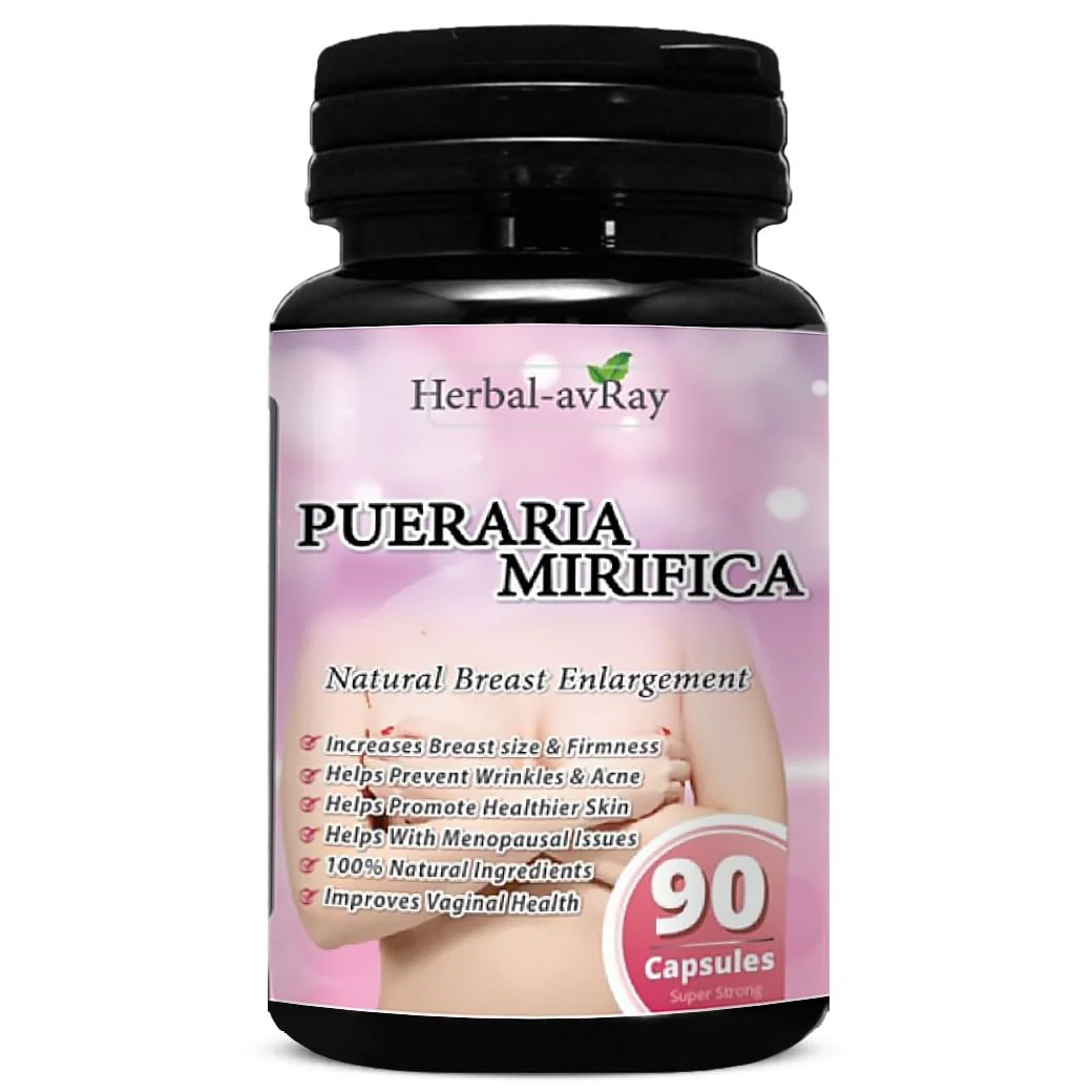 Pueraria Mirifica Capsules - Natural Breast Enhancement Pills for Women - Breast Enlargement Pills - Breast Growth, Vaginal Health, Menopause Relief, Skin & Hair Health - 90 Vegan Capsules - Image 3