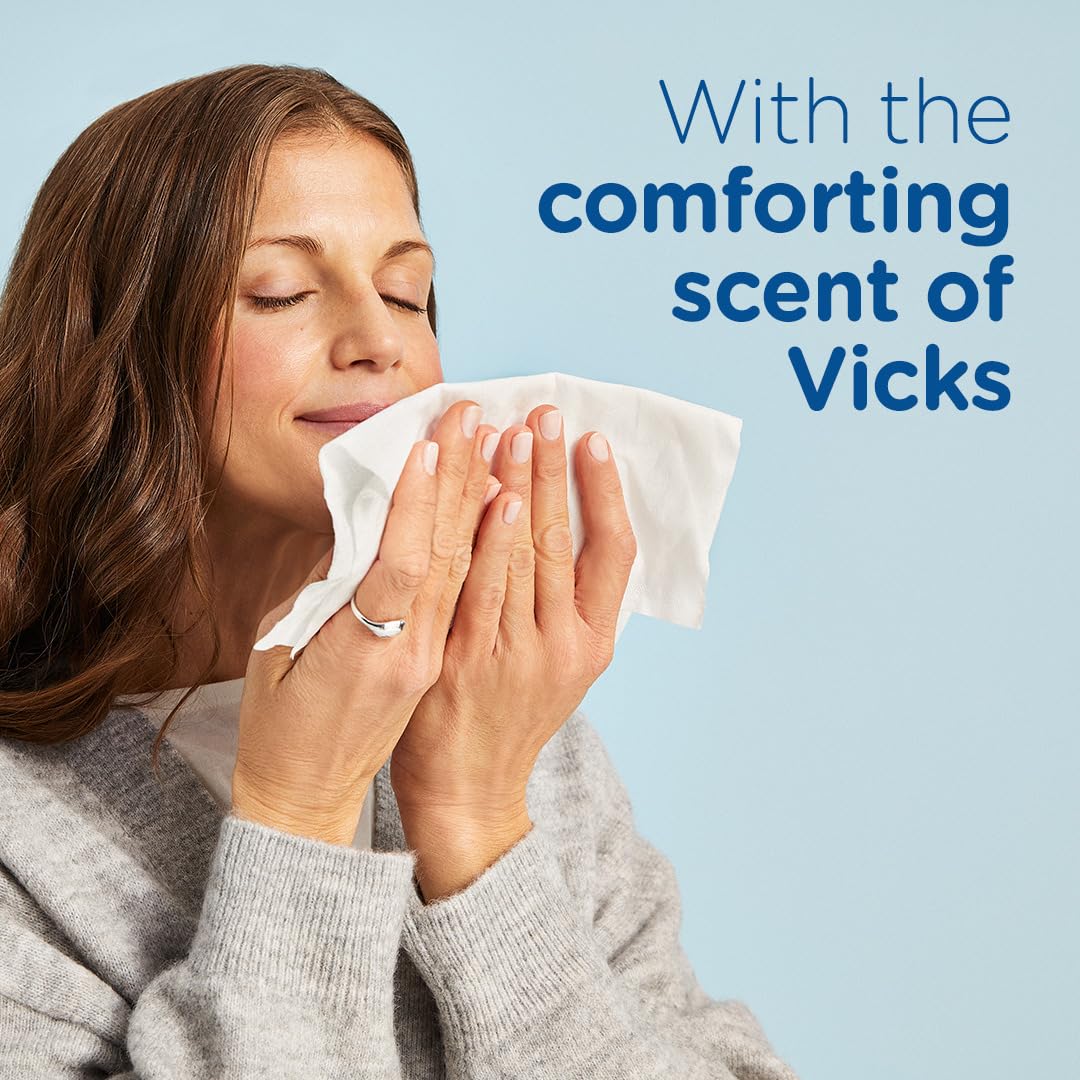 Puffs Plus Lotion with Vicks Facial Tissues, 24 Cubes, 48 Tissues per Box - Image 10