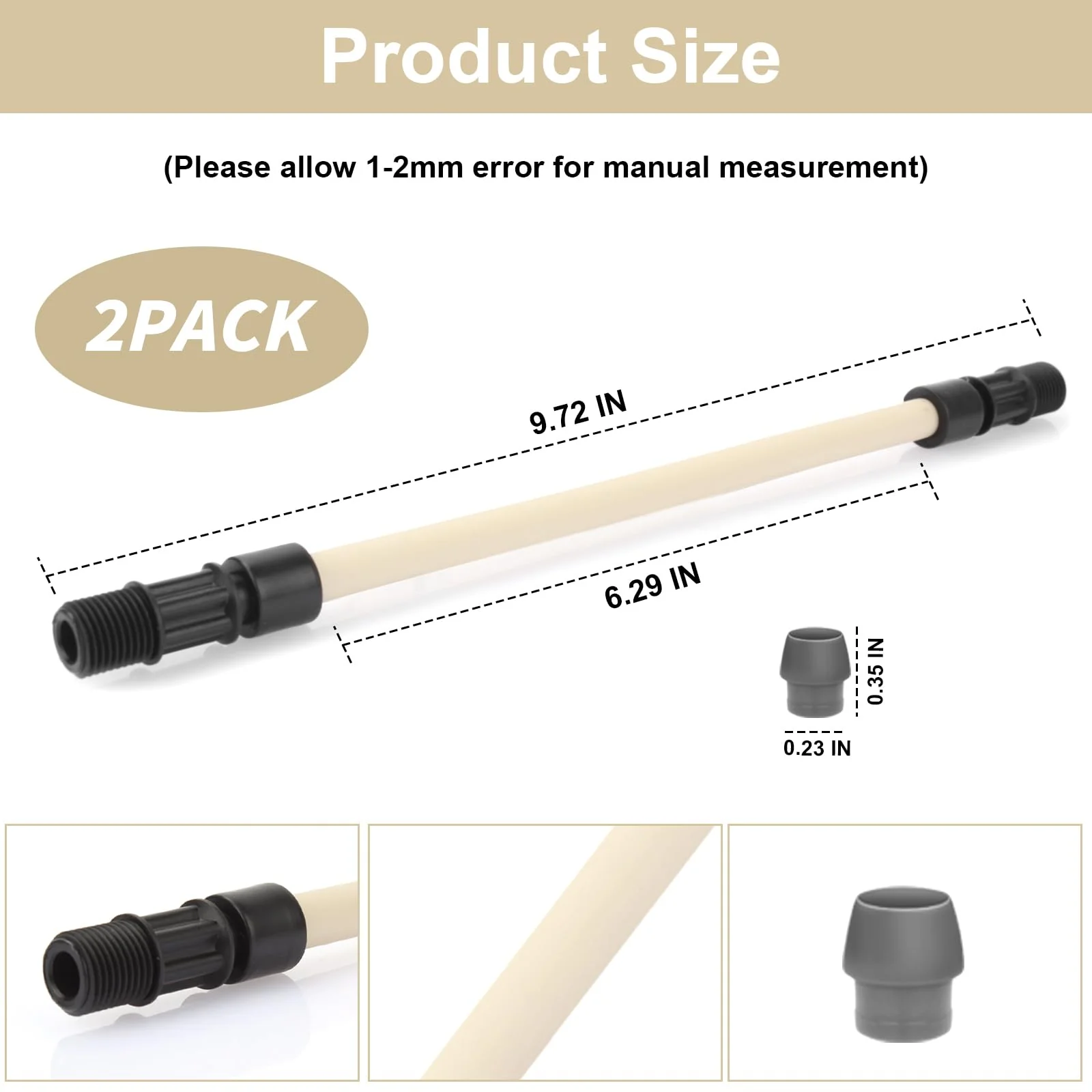 Pump Tube Replacement for Sten-ner MCCP202 Pump Tube #2, 0-100 Psi / 0-6.9 Bar, Fits All Classic, 45, 85, Single Head, SVP, and M128 Pumps, 5 Pack - Image 6