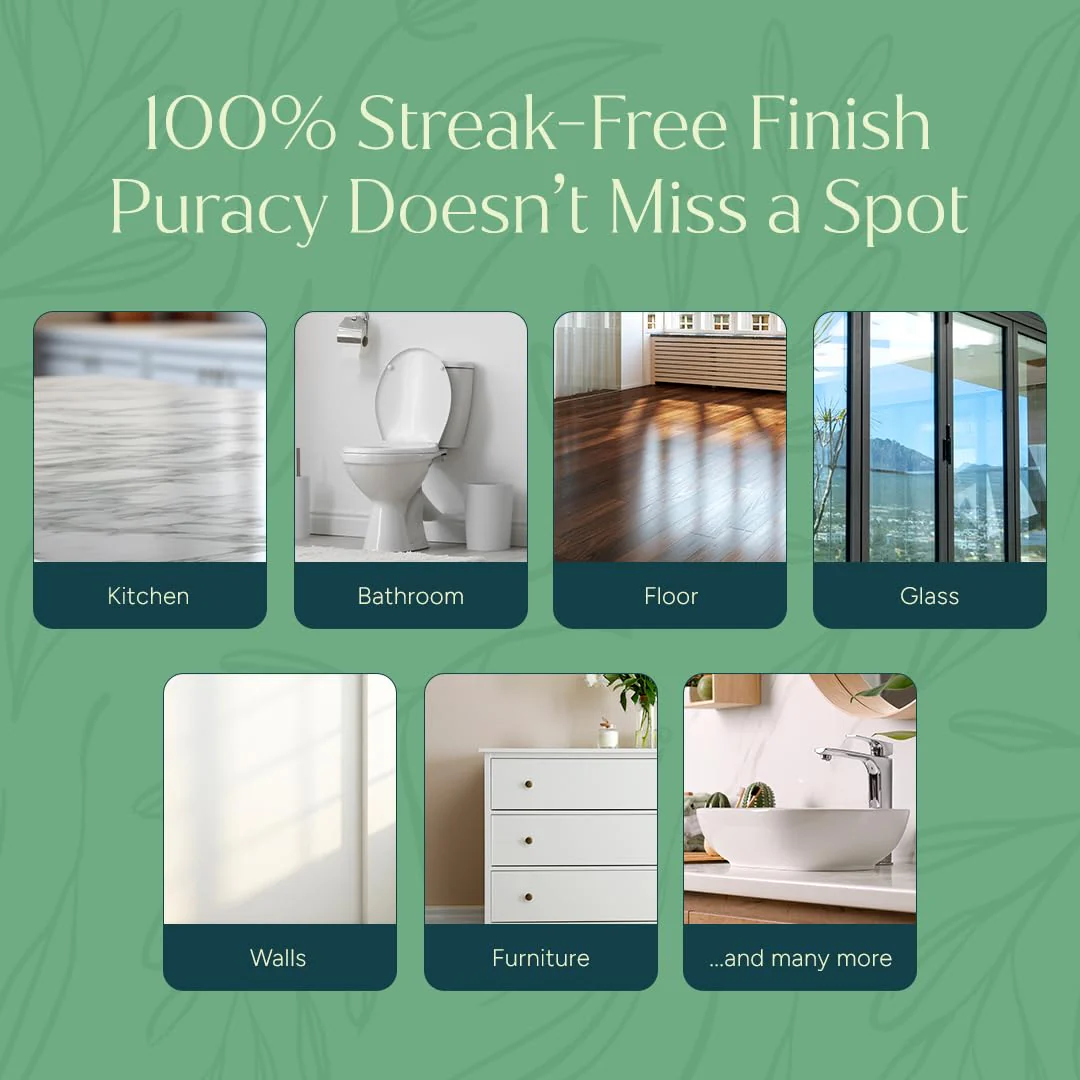 Puracy Multi-Surface Cleaner Concentrate - Plant-Powered All Purpose Cleaner - Surface Cleaner Solution As Seen on TikTok (Organic Lemongrass, 16 fl oz, 1 Pack) - Image 6