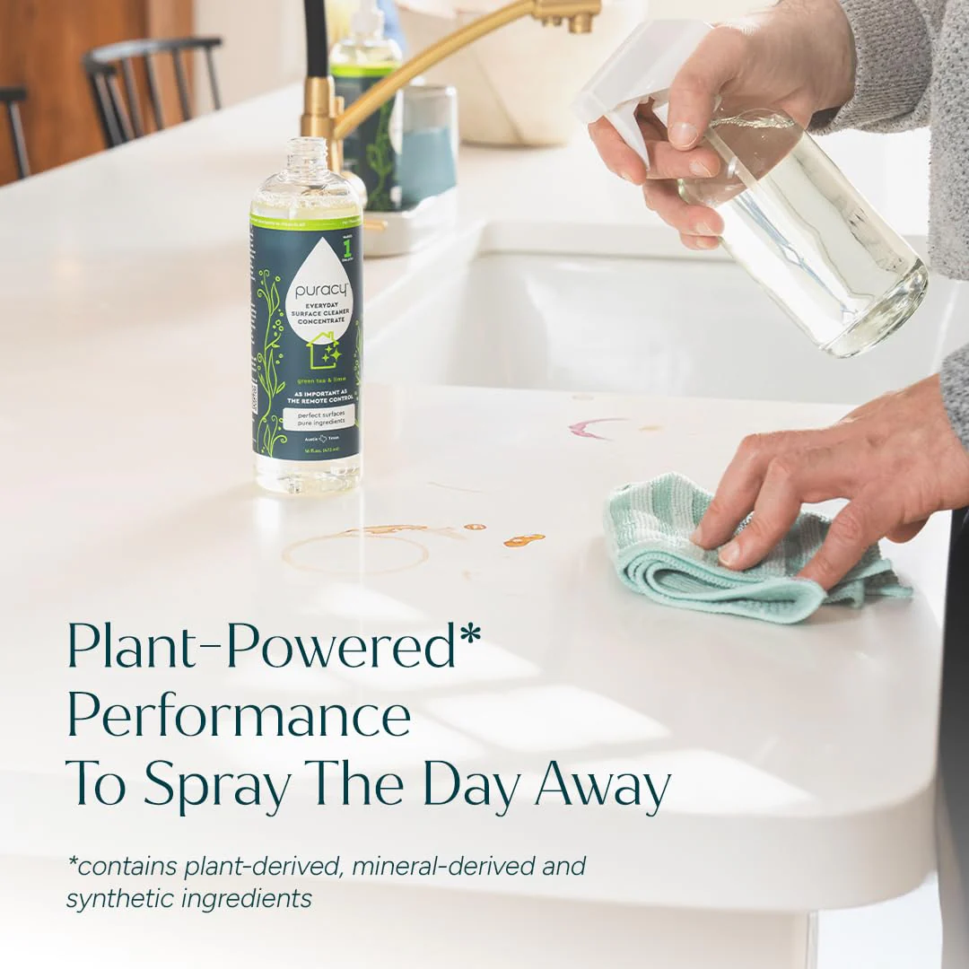 Puracy Multi-Surface Cleaner Concentrate - Plant-Powered All Purpose Cleaner - Surface Cleaner Solution As Seen on TikTok (Organic Lemongrass, 16 fl oz, 1 Pack) - Image 7