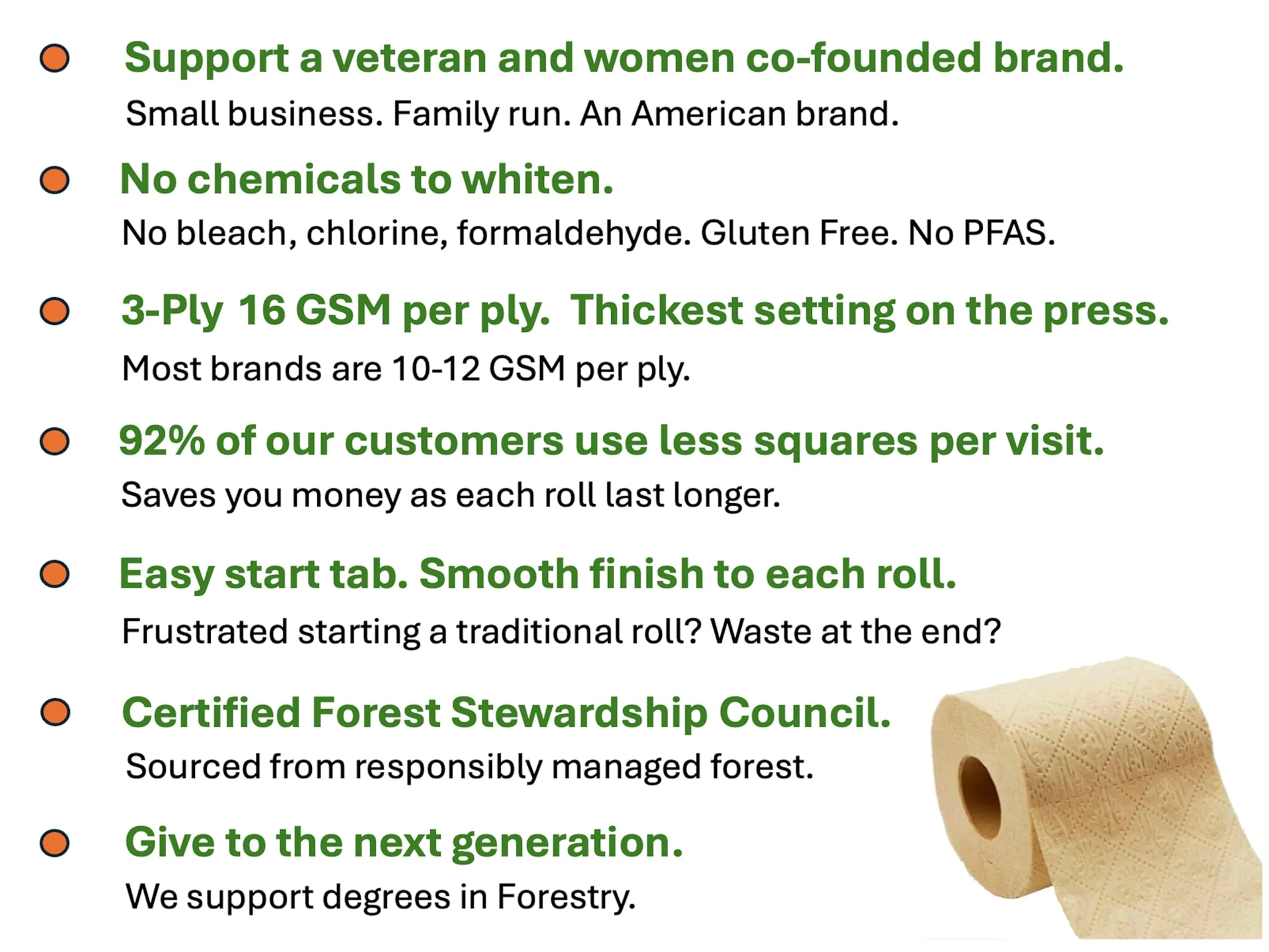 Purafide 100% Bamboo, thick 3-ply toilet paper, tree-free, unbleached, sustainable, 300 sheets per roll (TP 8 rolls) - Image 8