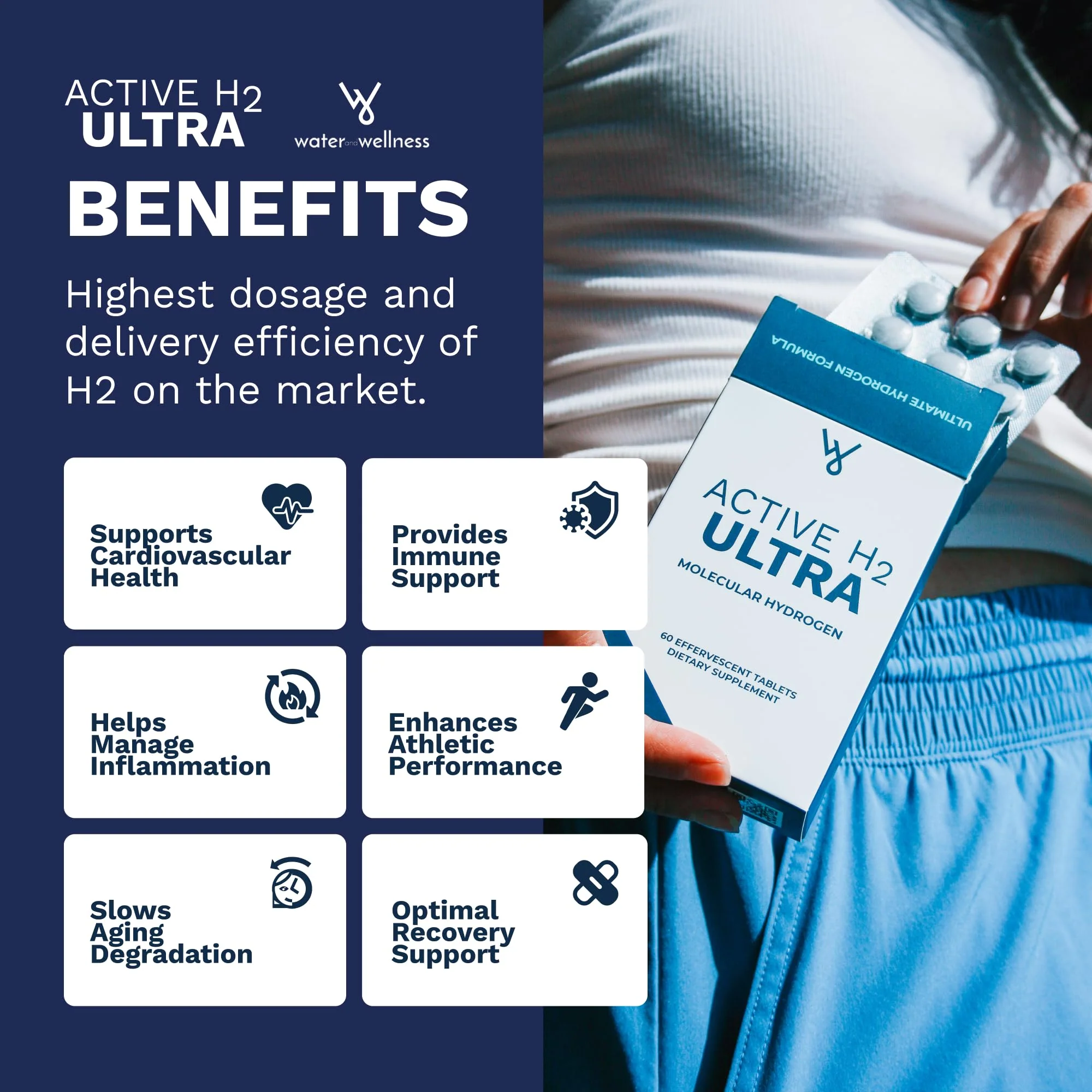 Purative Active H2 Ultra+ Hydrogen Water Tablet - Optimize Health, Support Immunity, and Balance Antioxidants with Benefits of Molecular Hydrogen 30 Servings - Image 4