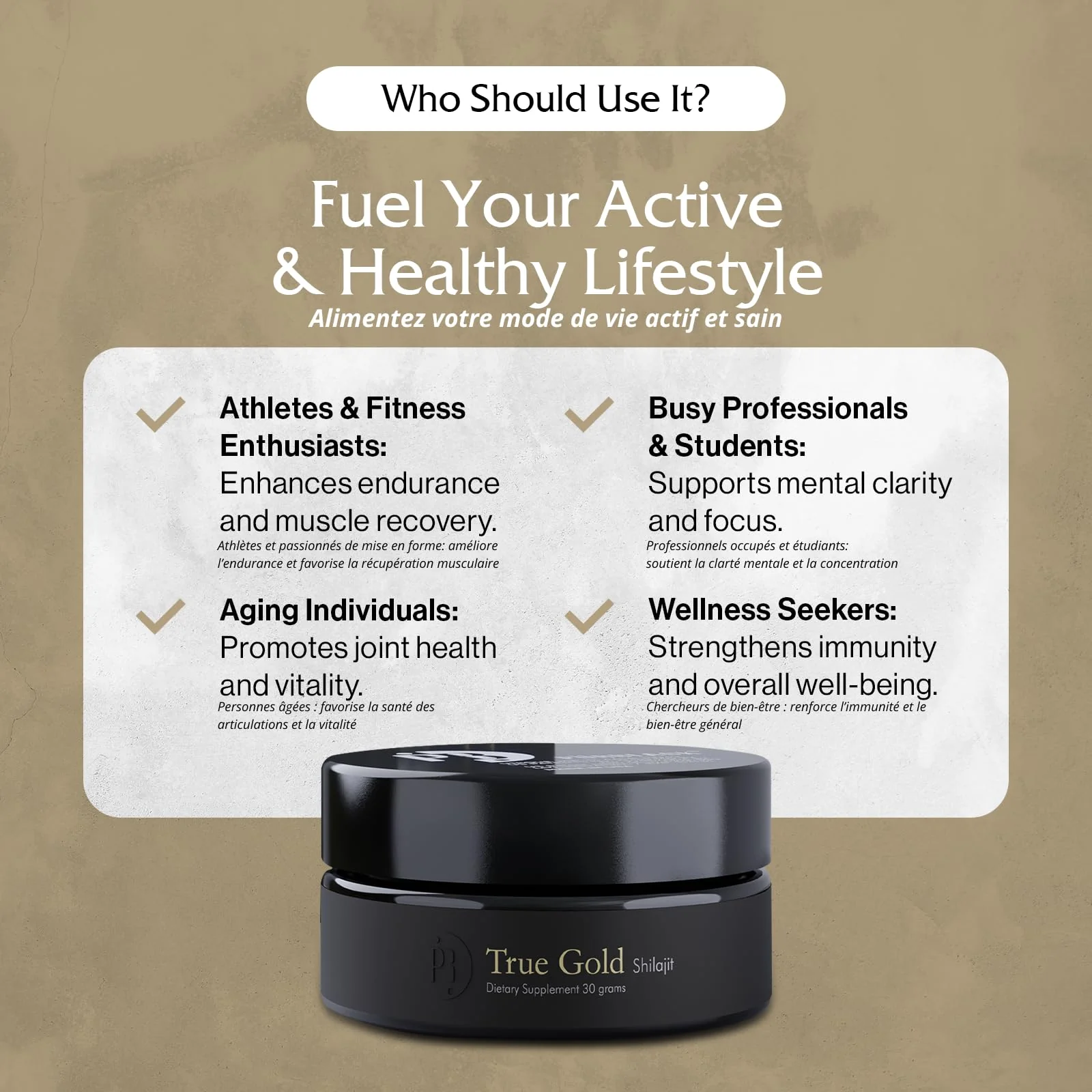 Purblack Pure Himalayan Shilajit Resin - Himalayan and Other Mountain Ranges Gold Infused Shilajit for Men & Women with Over 85+ Trace Minerals for Energy & Immunity | 60 Servings | USA Made - Image 6