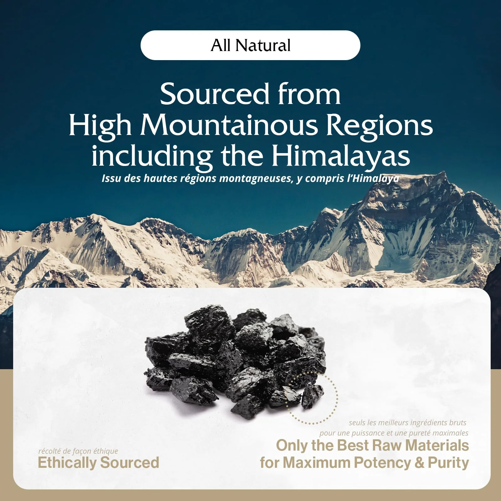 Purblack Pure Himalayan Shilajit Resin - Himalayan and Other Mountain Ranges Gold Infused Shilajit for Men & Women with Over 85+ Trace Minerals for Energy & Immunity | 60 Servings | USA Made - Image 8