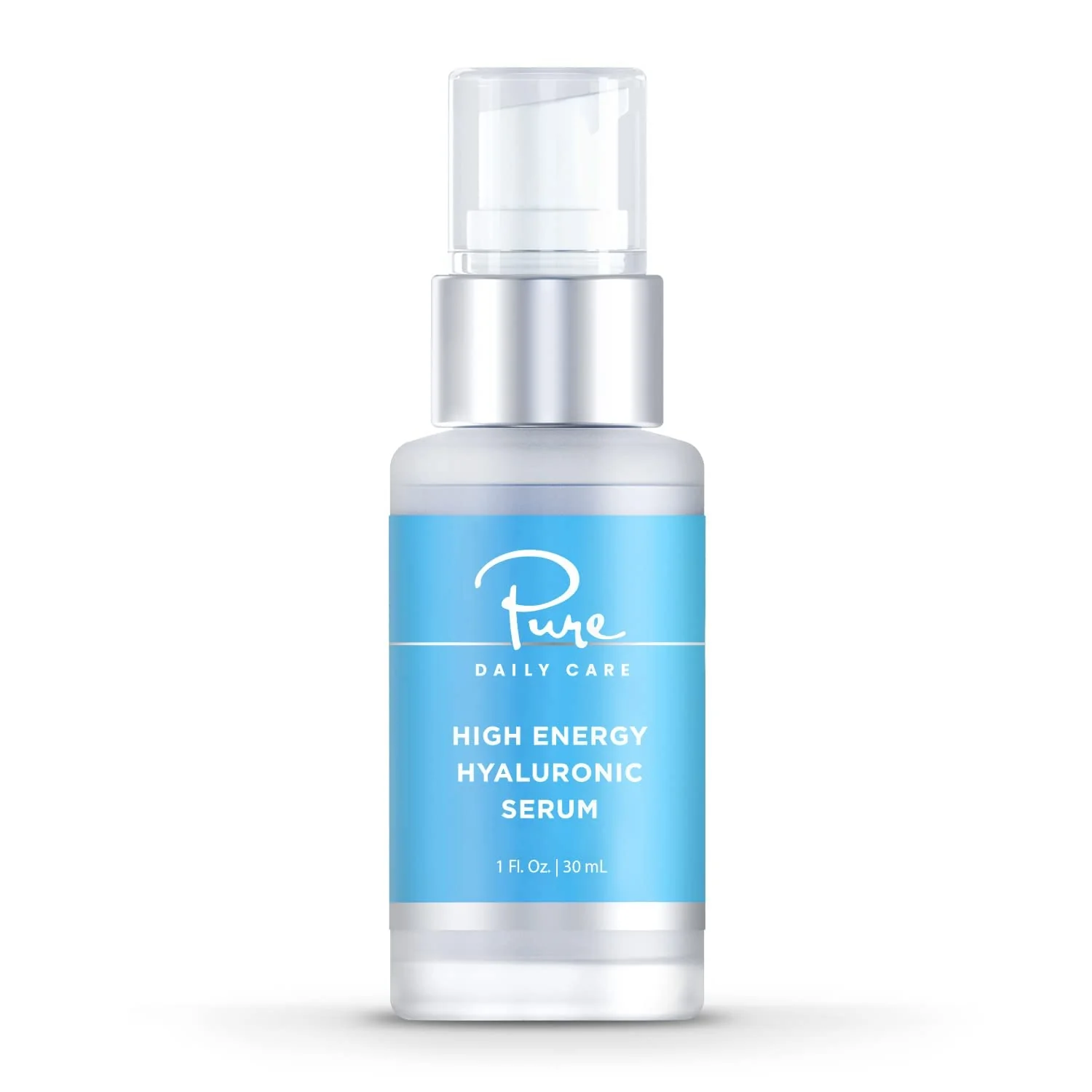 Pure Daily Care High Energy Hyaluronic Serum (1oz) - Hydrating Clinical Grade Hyaluronic Acid Serum - Image 2