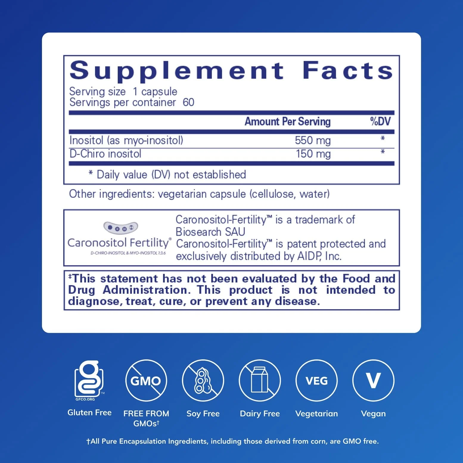 Pure Encapsulations Inositol Complex | Supplement to Support Energy, Healthy Metabolism, and Ovarian Function* | 60 Capsules - Image 7