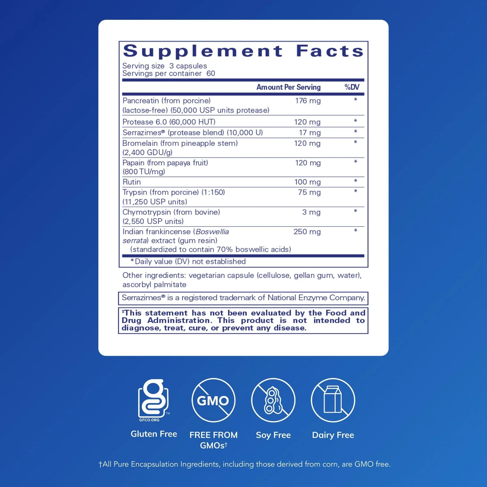 Pure Encapsulations Systemic Enzyme Complex - Supports Muscle Recovery & Joint Health - for Immune Health* - Gluten Free & Non-GMO - 180 Capsules - Image 7