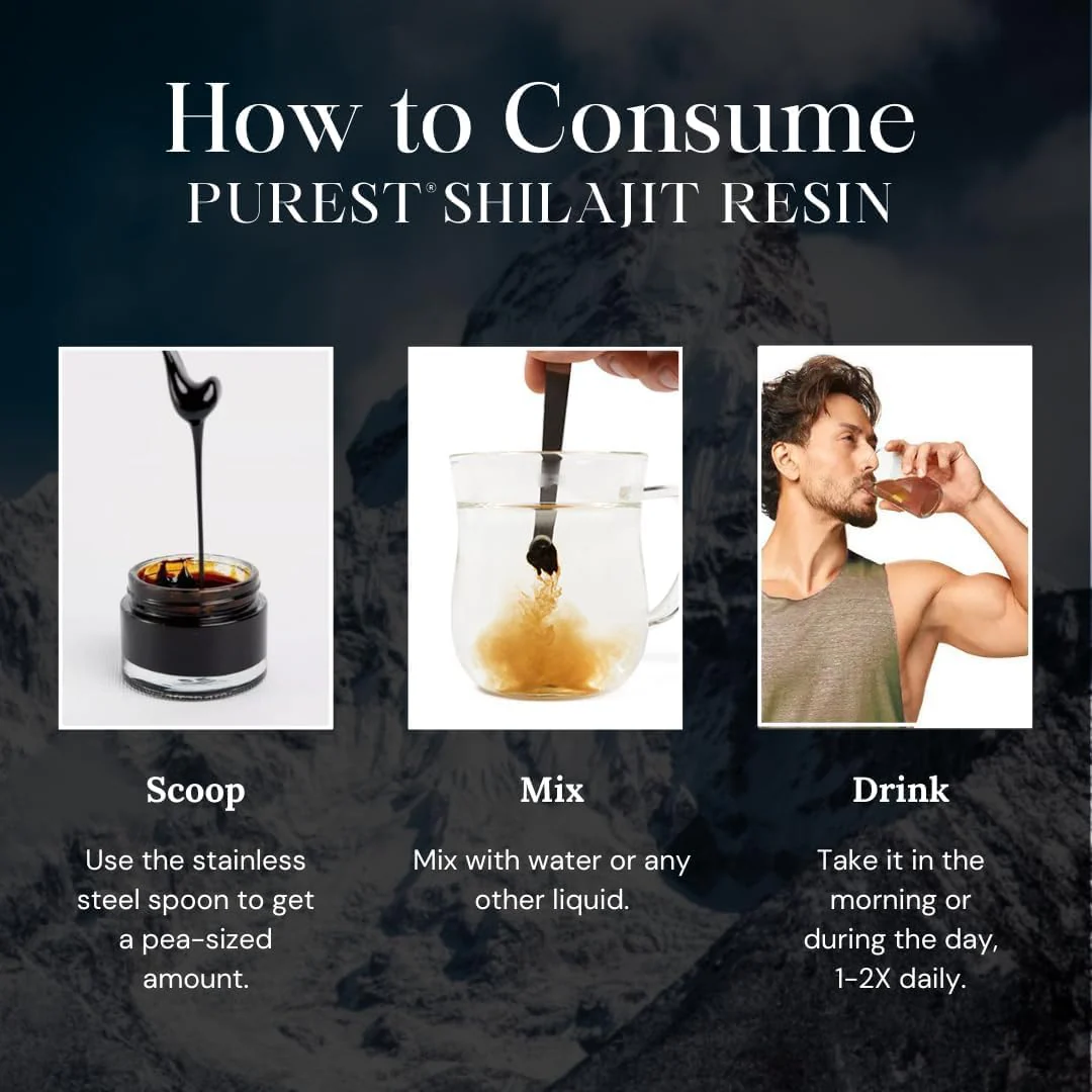 Pure Himalayan Shilajit, High Nutritional Potency, Grade A Shilajit Resin with 85+ Plant-Derived Trace Minerals and Fulvic Acid, Energy & Immune Suport for Men and Women, 3rd Party US Lab Tested (30g) - Image 4