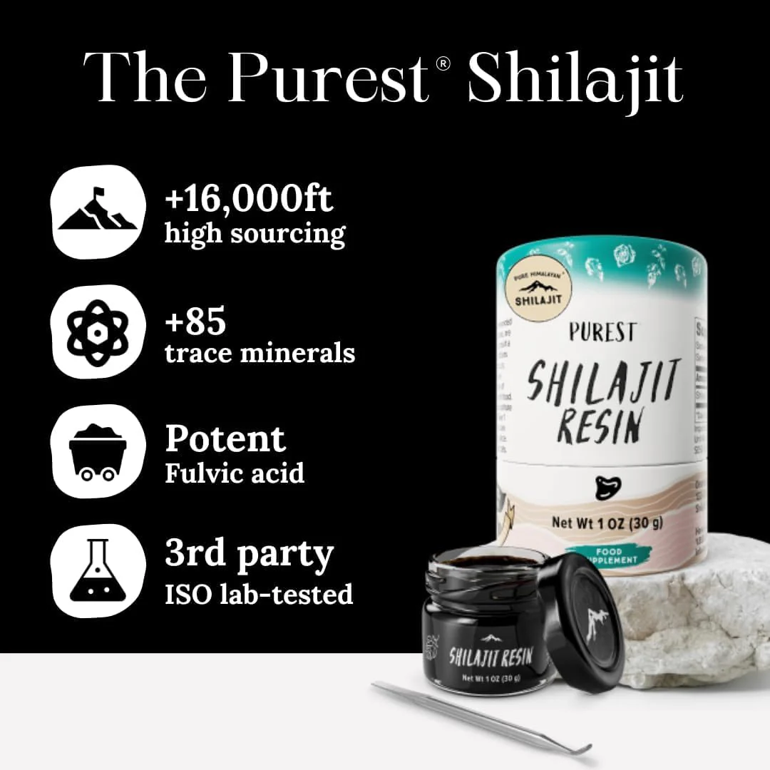 Pure Himalayan Shilajit, High Nutritional Potency, Grade A Shilajit Resin with 85+ Plant-Derived Trace Minerals and Fulvic Acid, Energy & Immune Suport for Men and Women, 3rd Party US Lab Tested (30g) - Image 8