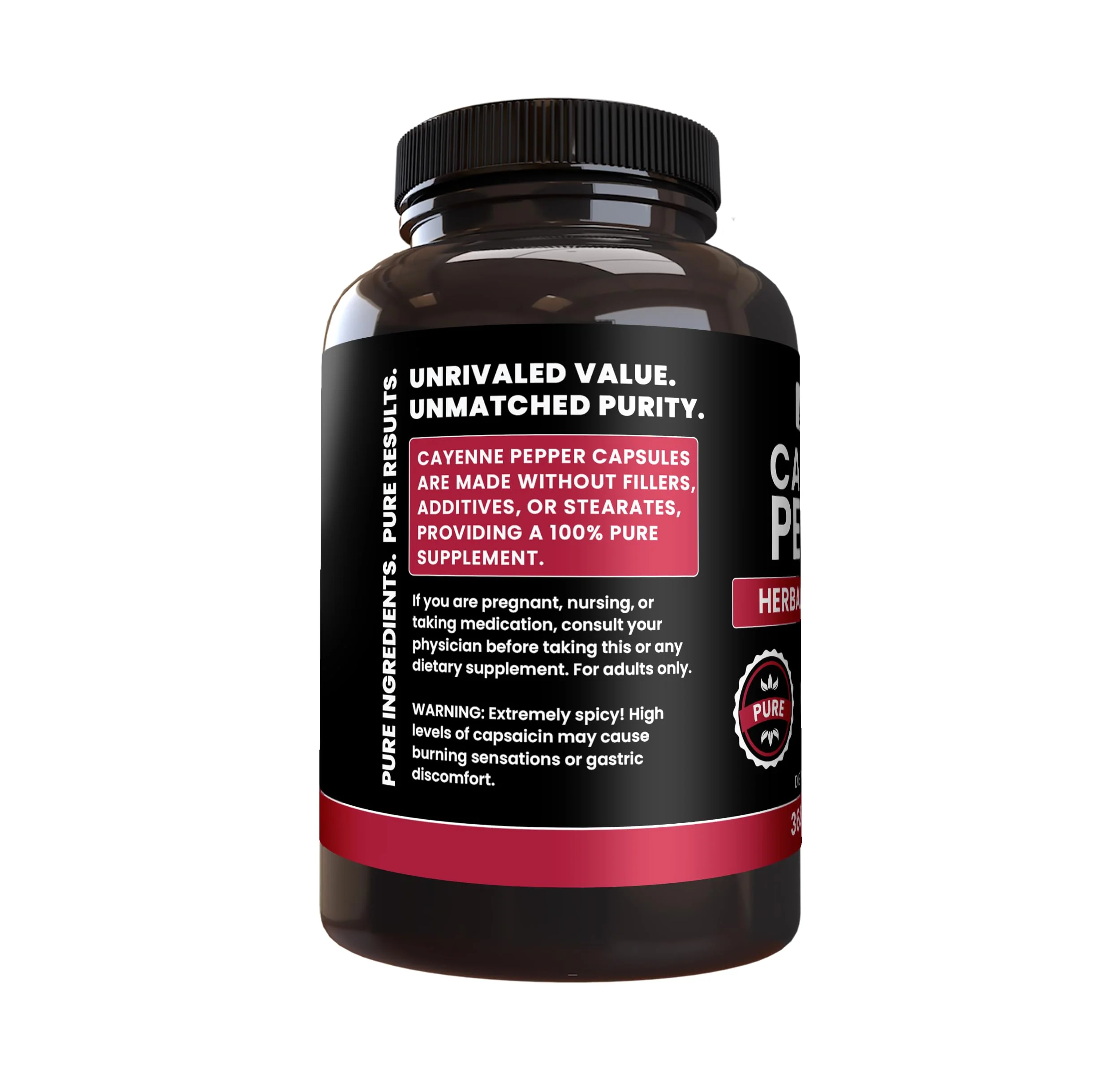 PURE ORIGINAL INGREDIENTS Cayenne Pepper (365 Capsules) No Magnesium Or Rice Fillers, Pure, Lab Verified - Image 6