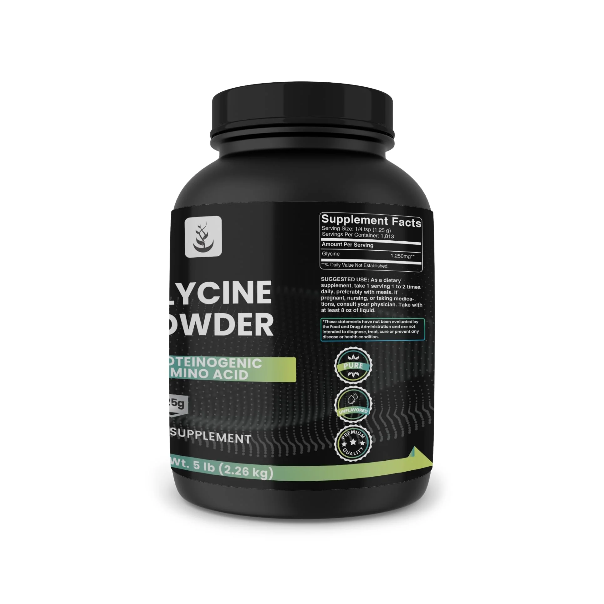 PURE ORIGINAL INGREDIENTS Glycine Powder, 5 lb, No Magnesium or Rice Fillers, Lab Verified - Image 6