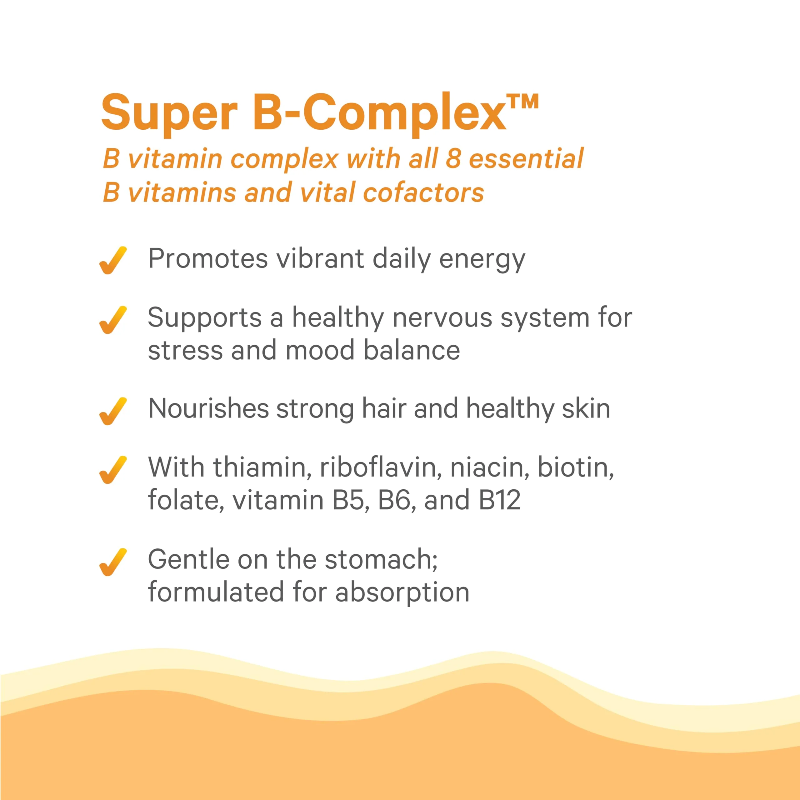PURE SYNERGY Super B-Complex | Vitamin B Complex Made with Organic Whole Foods | Vegan Supplement with Natural Vitamin B12, Niacin, and Folate | for Energy, Focus and Mood Support (60 Tablets) - Image 4