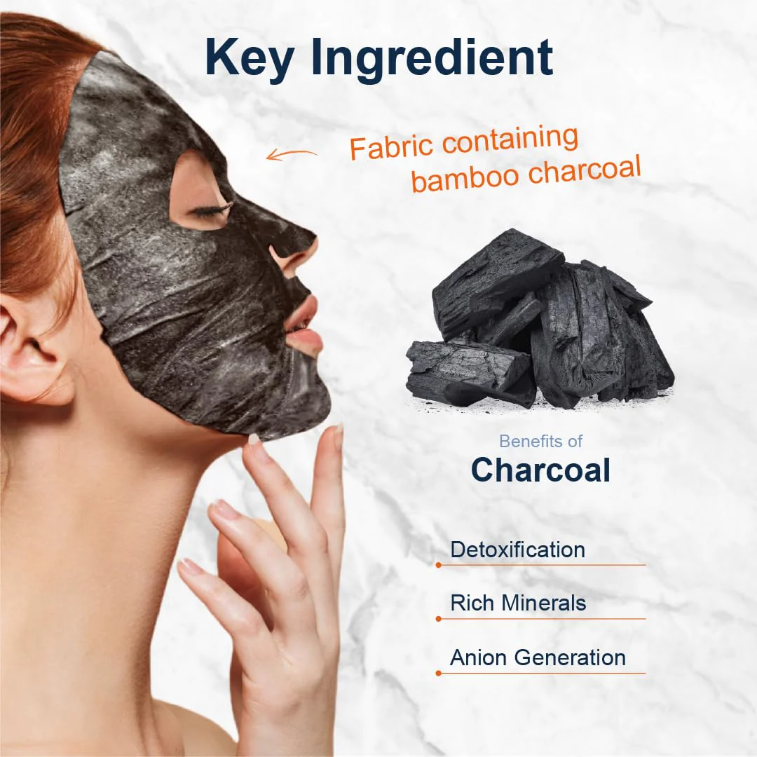 Purederm Deep Purifying Black O2 Bubble Mask Charcoal (10 Pack) – Bubble Face Sheet Mask for Purifying & Brightening - Image 5