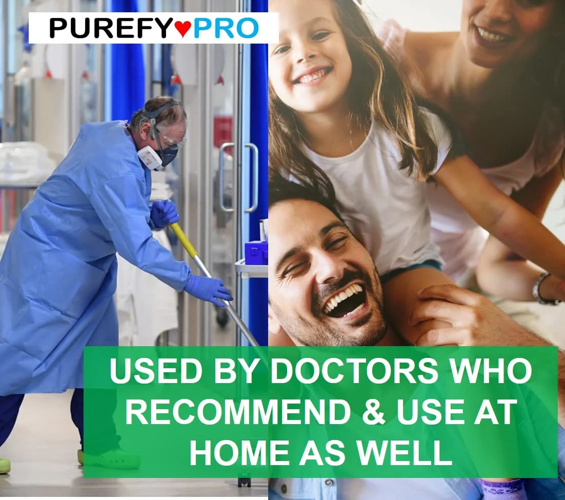 Purefypro Disinfectant Spray (1.7oz, 6 Pack) - No Rinse. No Residue. Kills 99.9999% Norovirus, HIV, Hepatitis, Flu, Monkeypox Virus, and Fungi, MRSA VRE, Drug Resistant Germs. (On The Go) - Image 4