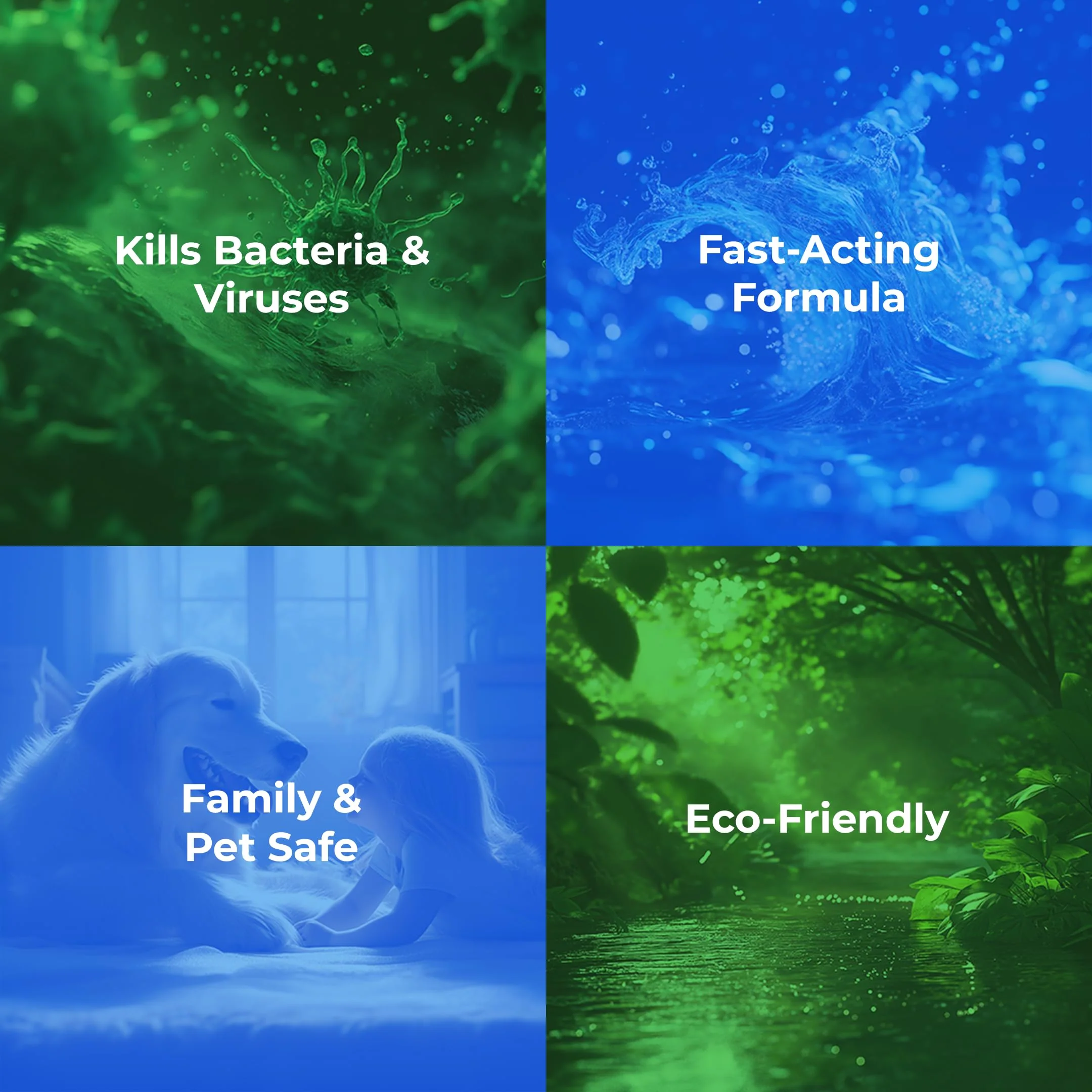 PureGreen24 Safe & Effective Disinfectant. Kills Deadly Germs including RSV COVID-19 Norovirus MRSA Staph 2026 flu Contains no toxic chemicals odorless child & pet safe 4 gallon bottles ready to use - Image 5