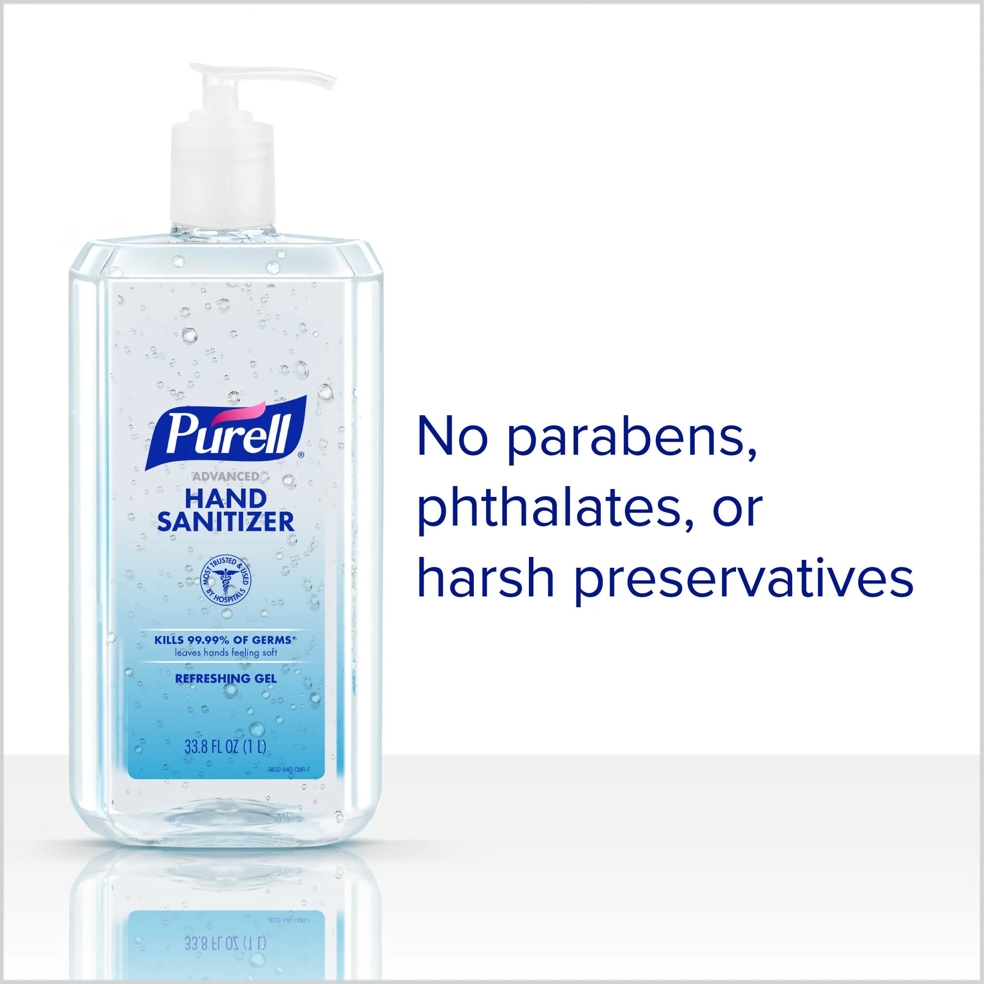 PURELL Advanced Hand Sanitizer Refreshing Gel, Clean Scent, 1 Liter Pump Bottle (Pack of 1) - 9632-04-CMR - Image 3