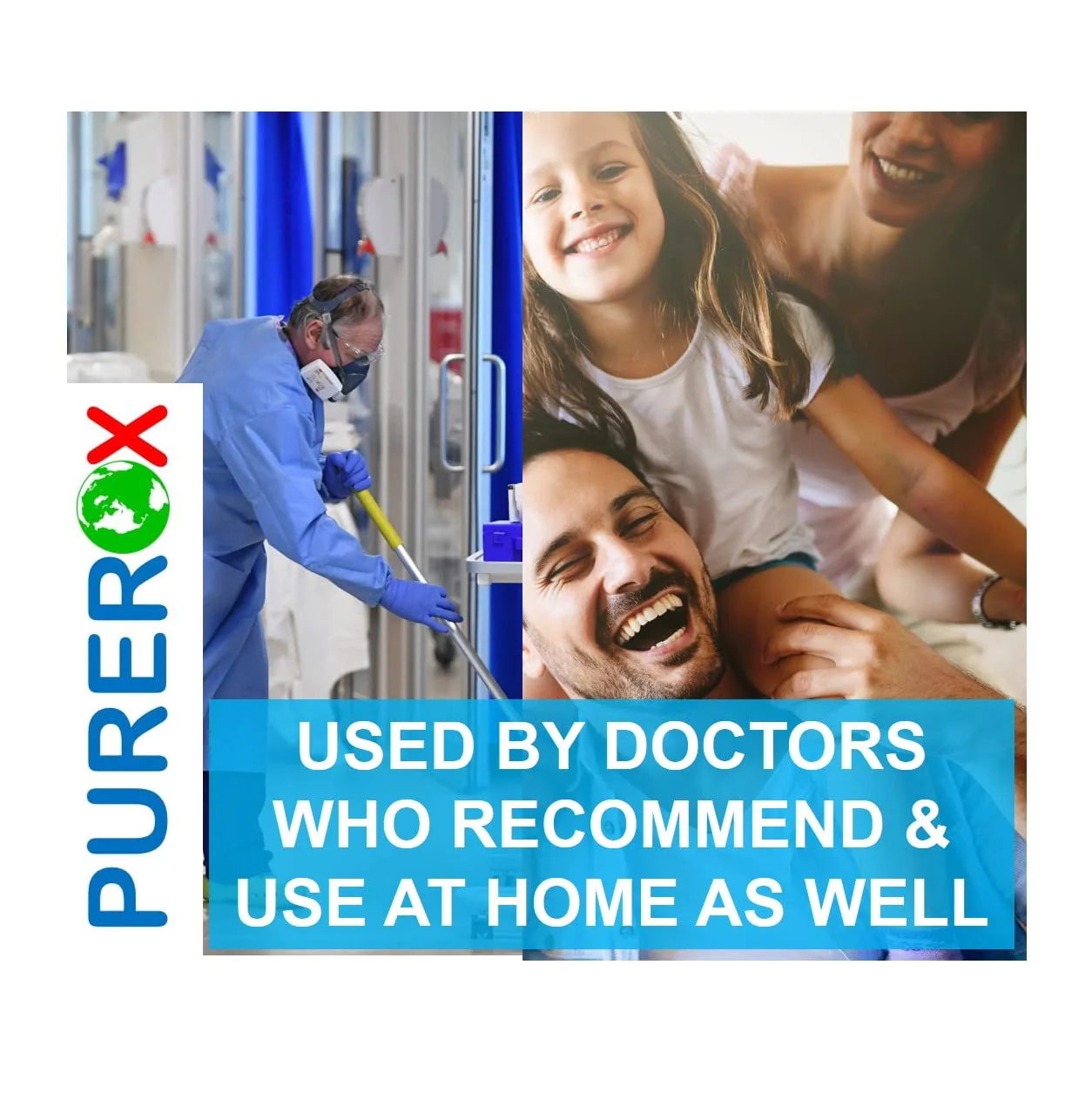 PUREROX disinfectant (16oz, 2pk) Eliminate 99.9999% MRSA, Norovirus, Viruses, Fungus, Bacteria. Hospital Grade. Safe for Use Anywhere. No residue. Suitable for All Surfaces. - Image 2