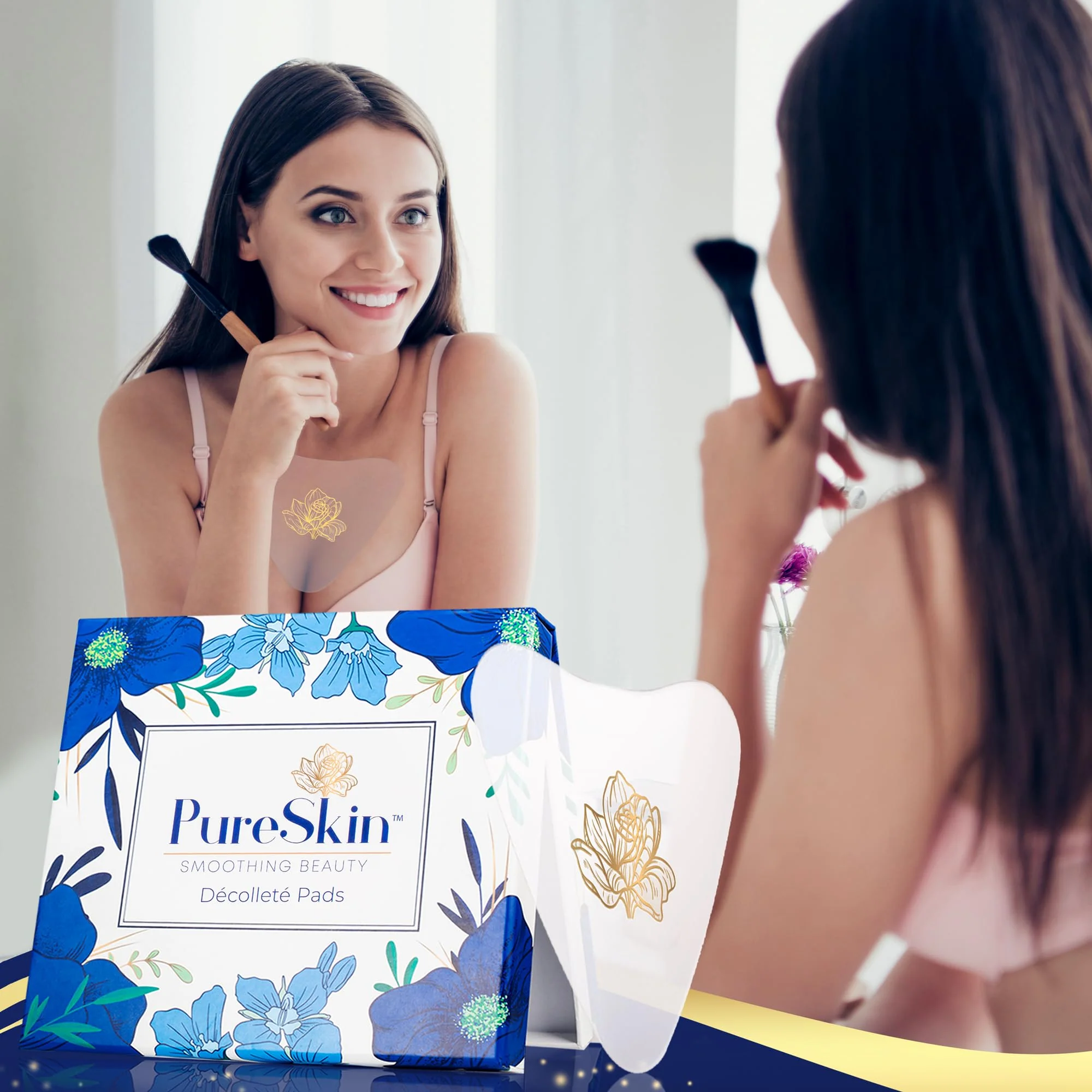 PureSkin Chest Wrinkle Pads-4 PACK -Decollete Anti Wrinkle Chest Pads | Silicone Patches for Wrinkles | Chest Wrinkles from Side Sleeping | Chest Wrinkles | Silicone Chest Pads - Image 2