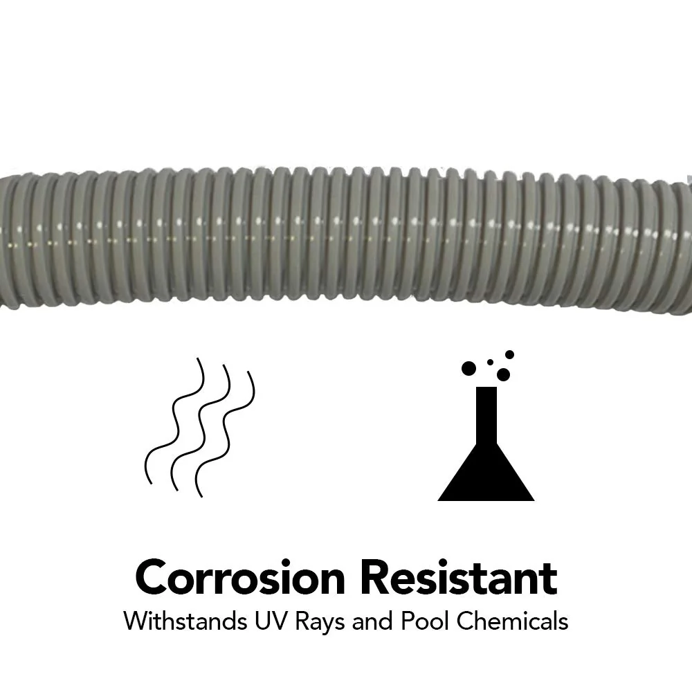 Puri Tech 6 Pack Universal Swimming Pool Cleaner Suction Hose 48 Long Grey Color for Hayward Navigator, Pool Vac Ultra, AquaBug, Polaris ATV and More - Image 3
