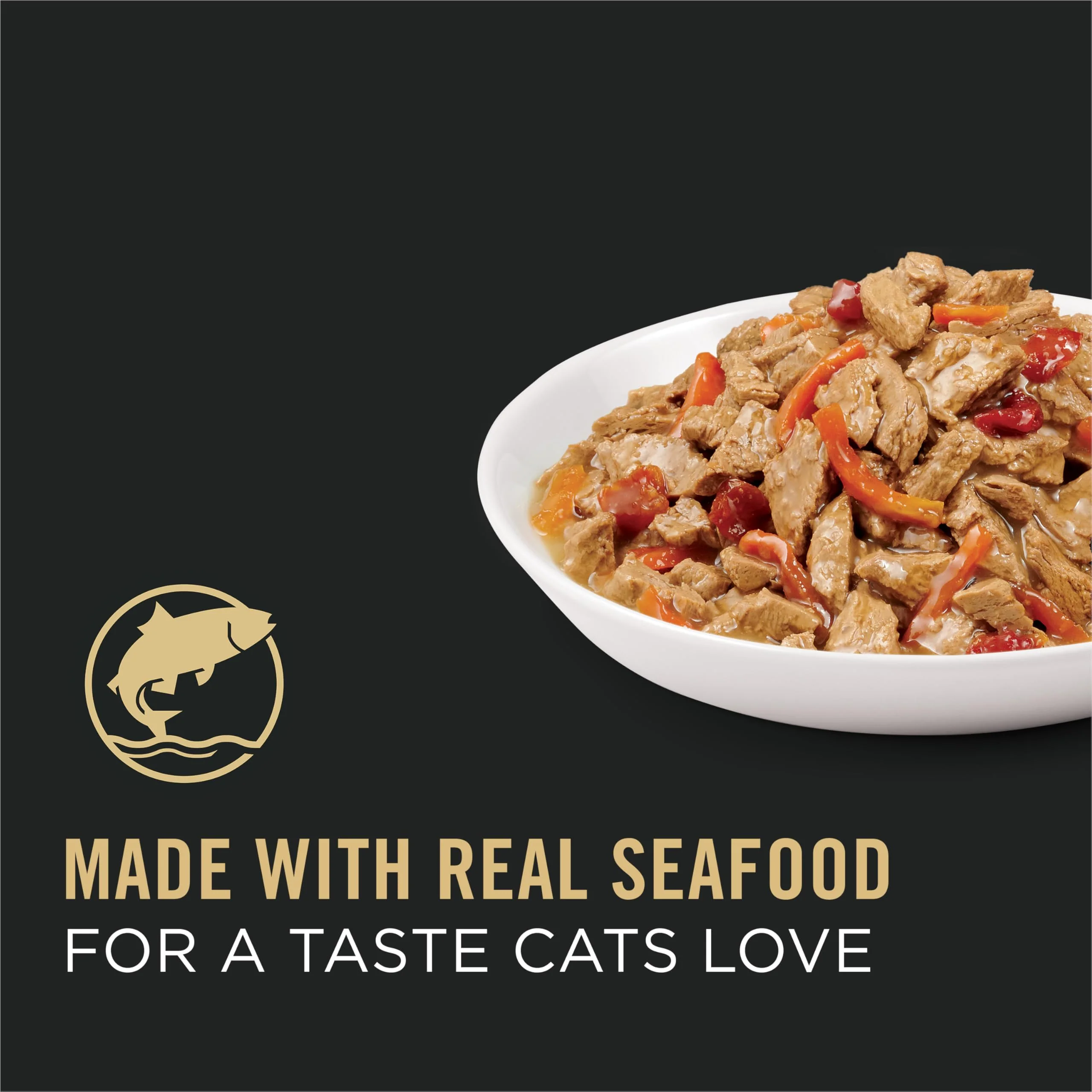 Purina Pro Plan Gravy Wet Cat Food, Complete Essentials Seafood Stew Entree in Sauce - (Pack of 24) 3 oz. Pull-Top Cans - Image 2