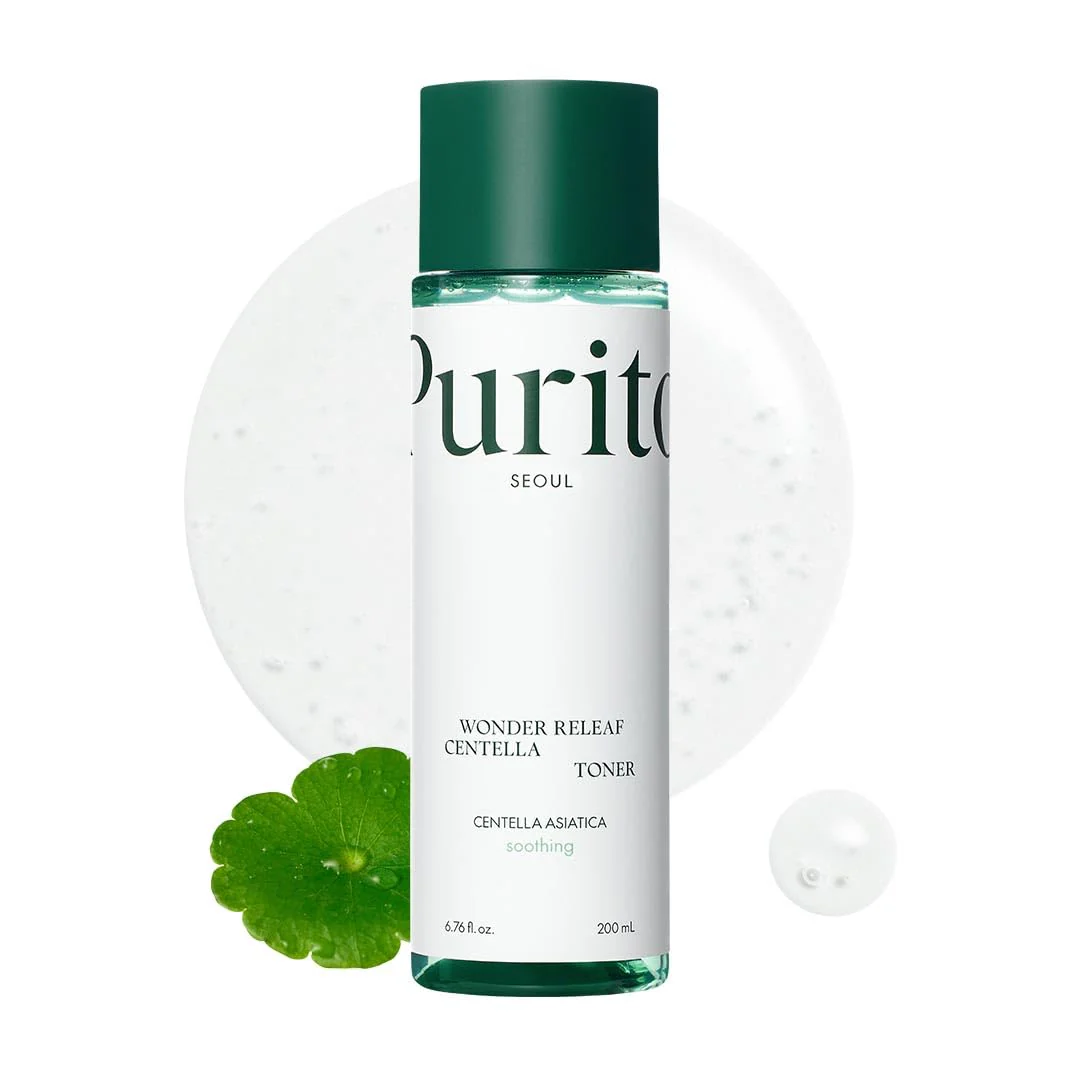 PURITO Centella Toner, 200ml 6.76 fl.oz, Korean Centella, Soothing, Hydration, Alcohol-Free Facial Toner for face, K-Beauty, Korean Skin Care