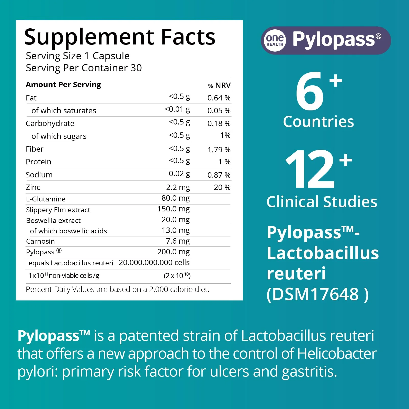 purmeo 4 Pack MagenVital Pylopass H. Pylori Probiotic Supplement - 1 Per Day - Gastritis, Acid Reflux, Heartburn, Stomach Lining Repair - Lactobacillus Reuteri DSM17648 - Made in Germany - Image 4