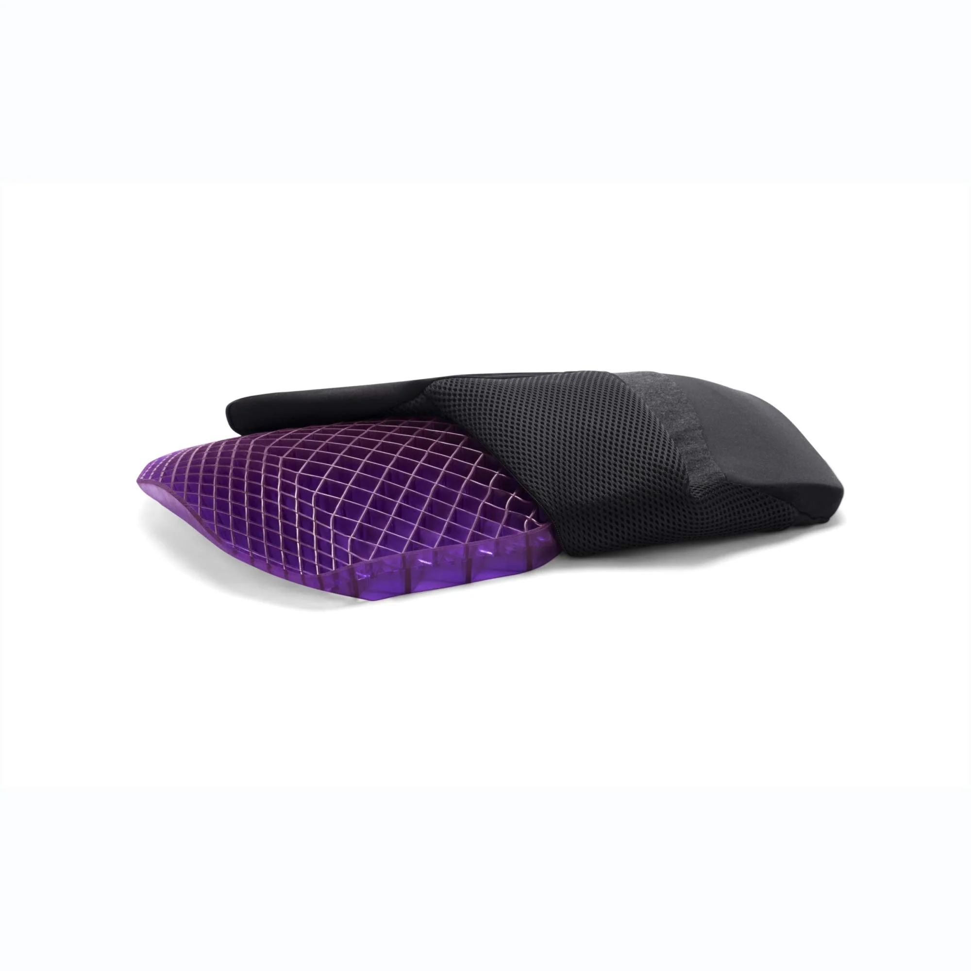 Purple Back Cushion | Pressure Reducing Grid Designed for Ultimate Comfort | Designed for Chairs, Gaming, and Travel | Made in The USA - Image 2