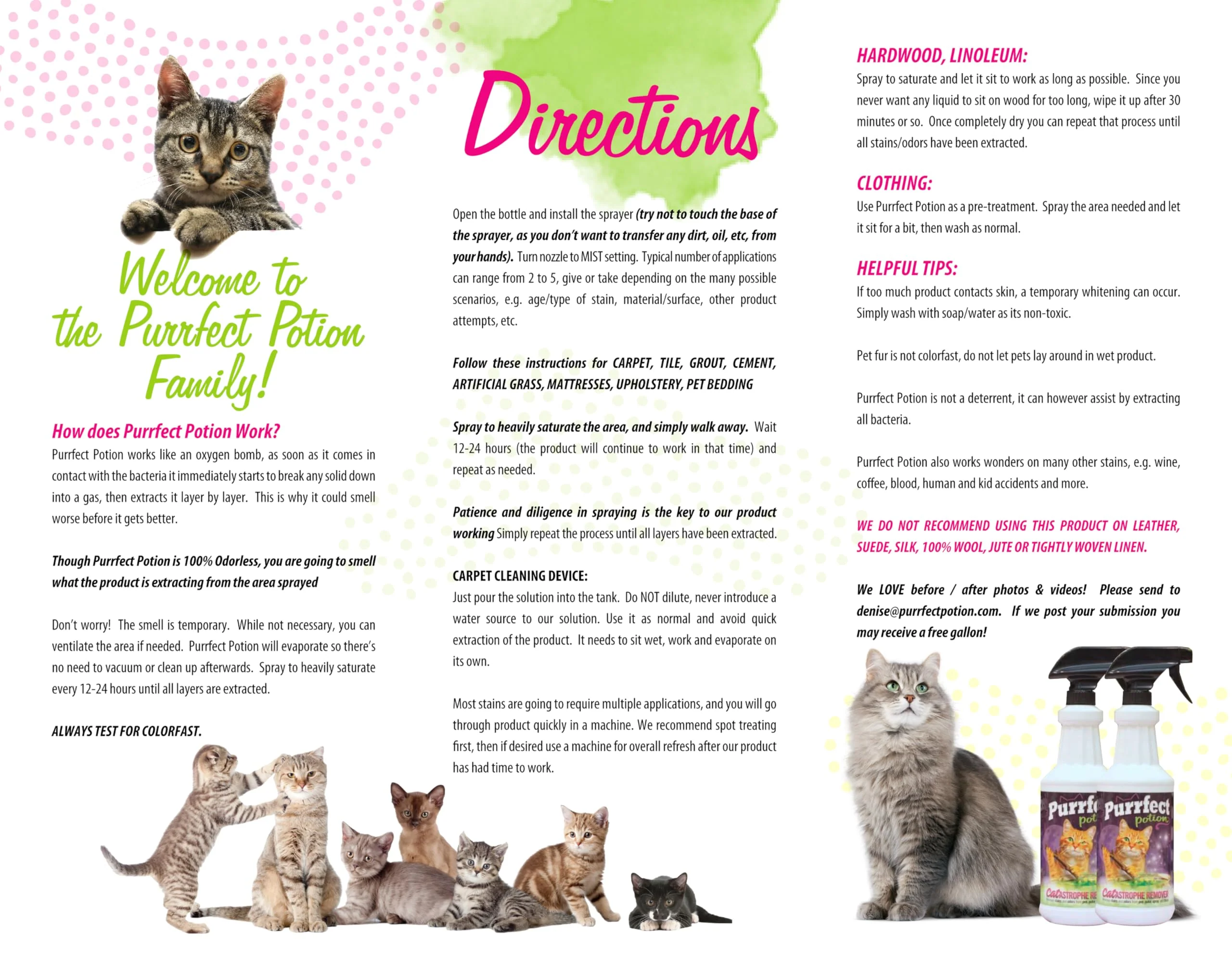 Purrfect Potion - CATastrophe Remover (32oz Spray Bottle) - Image 4