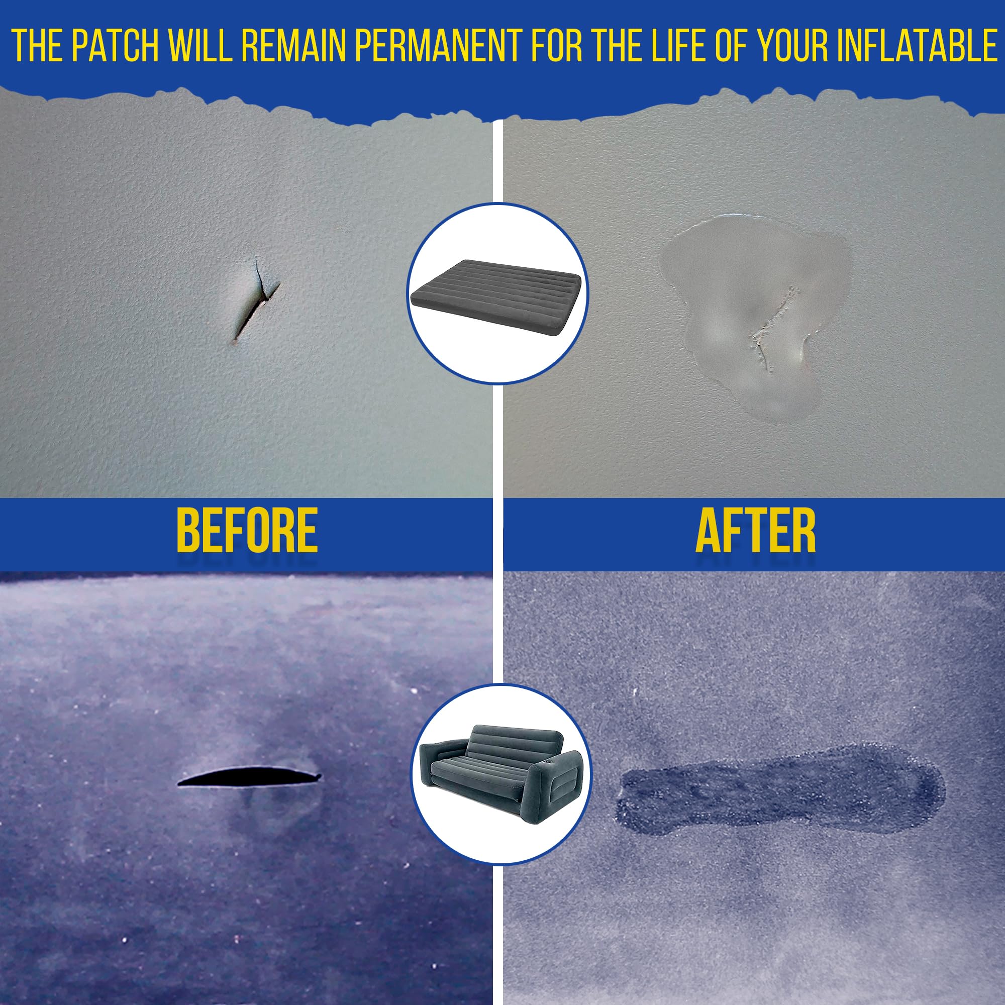 PVC Stitch Liquid Patch – Air Mattress Patch Kit Heavy Duty, Inflatable Patch Glue for PVC & PU, Inflatable Boats, Rafts, Kayaks, SUP, Hot Tubs, Waterbeds, Bounce Houses. Waterproof, 3-hr Cure, 20 ml - Image 7
