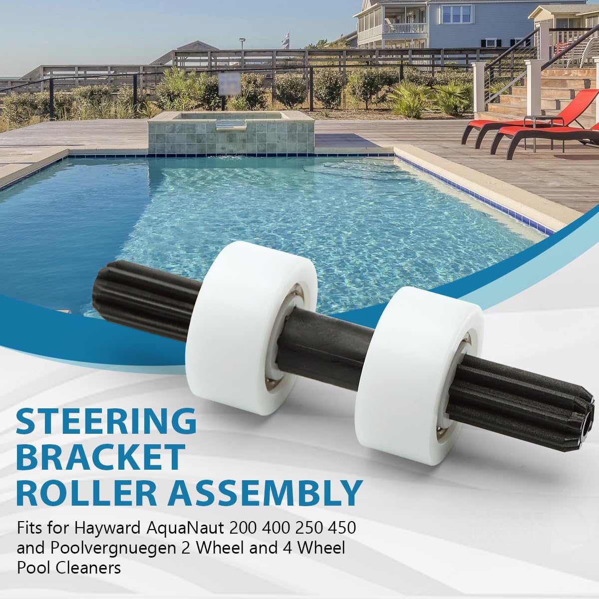 PVXH019SA Gear Shaft Bearing for Hayward AquaNaut 200 400 250 450 Poolvergnuegen 2 Wheel and 4 Wheel Pool Cleaners, Drive Gear Assembly - Image 7
