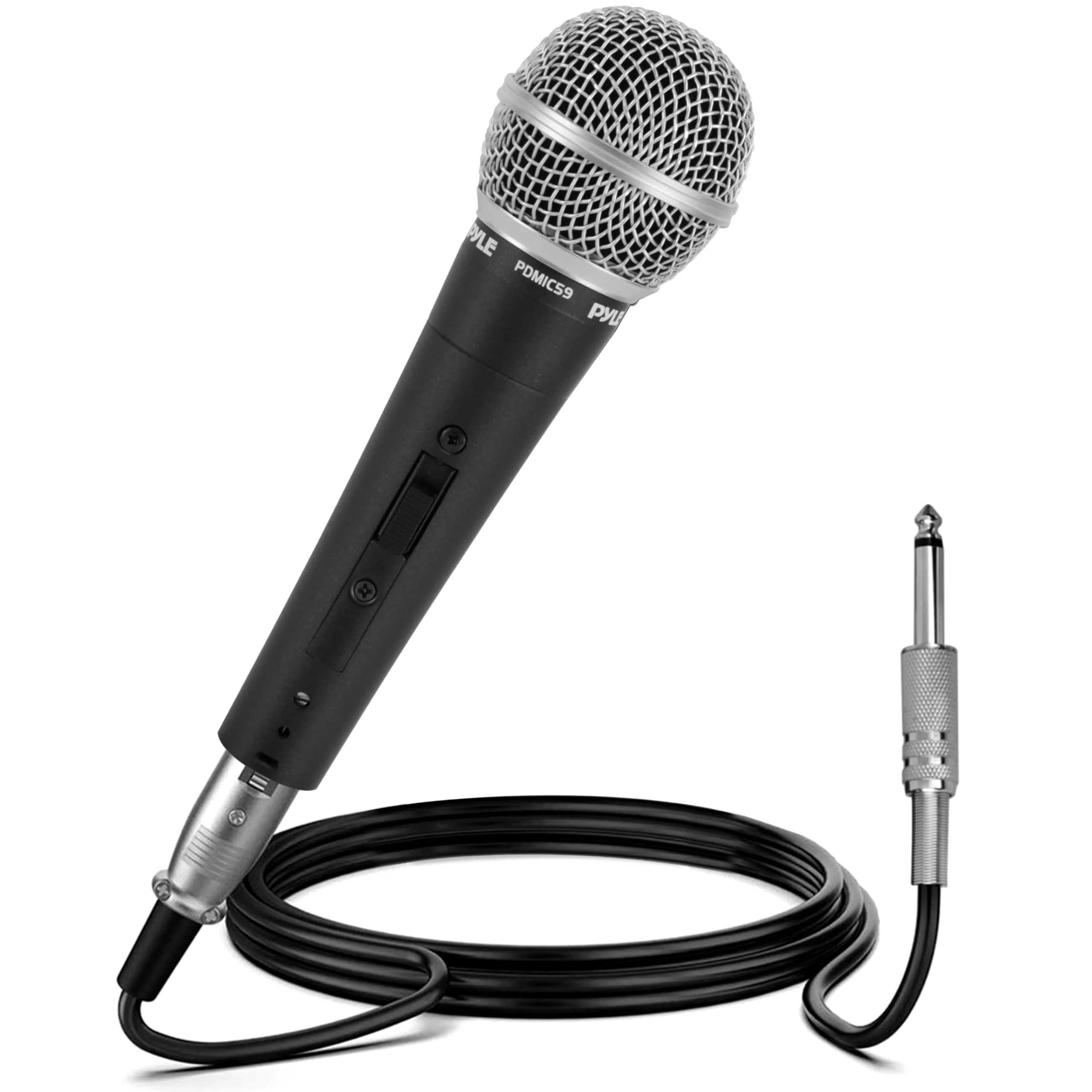 Pyle Microphone - Professional Dynamic Vocal Microphones, with ON/OFF Switch, Dynamic Cardioid, Handheld Mic for Singing, w/ 4.5 m – XLR Audio Cable, Compatible for Karaoke-Speaker-Speech-Amp-Mixer - Image 2