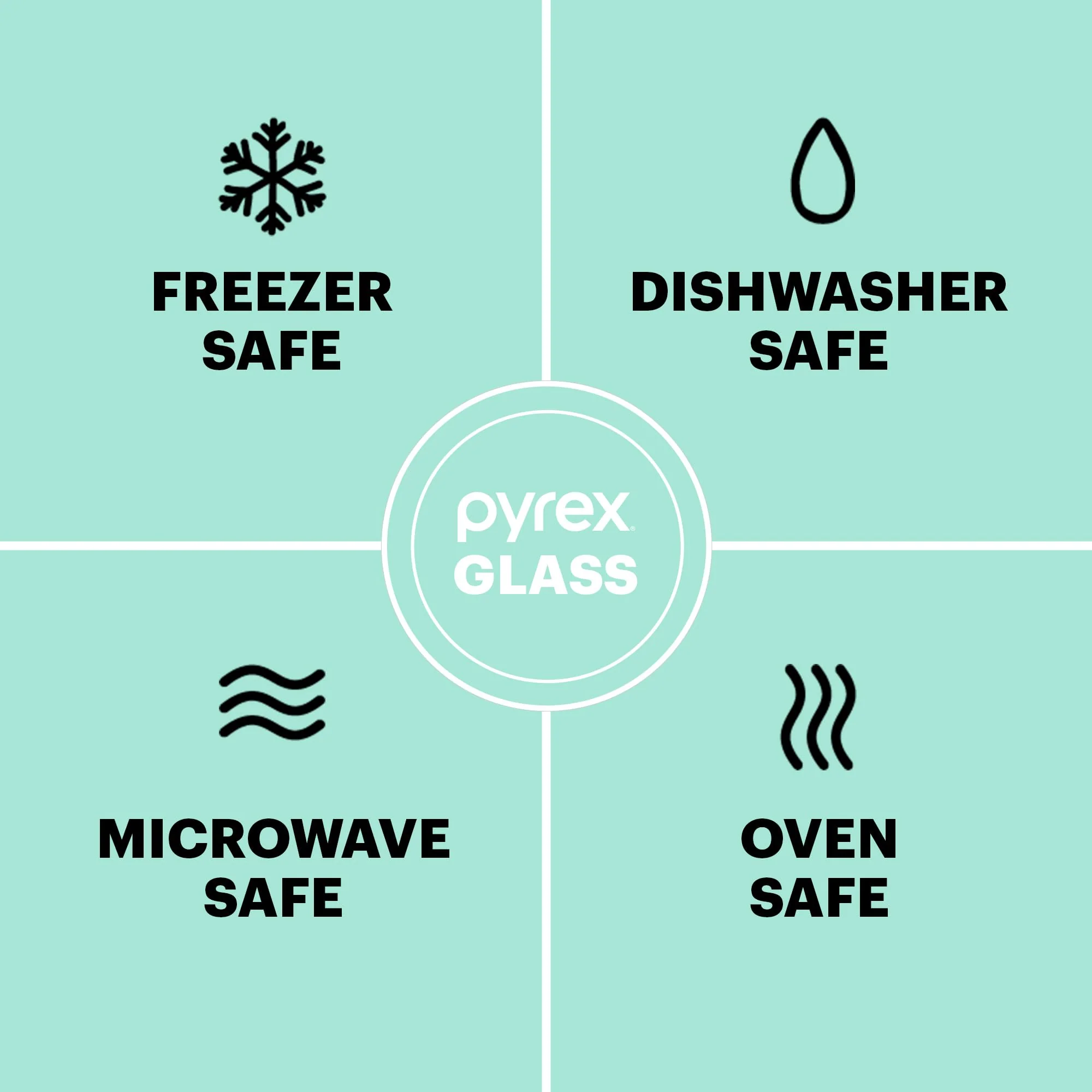 Pyrex Basics 2-Qt Glass Baking Dish with Lid, Tempered Glass Baking Dish with Large Handles, Non-Toxic, BPA-Free Lid, Dishwashwer, Microwave, Freezer and Pre-Heated Oven Safe - Image 2