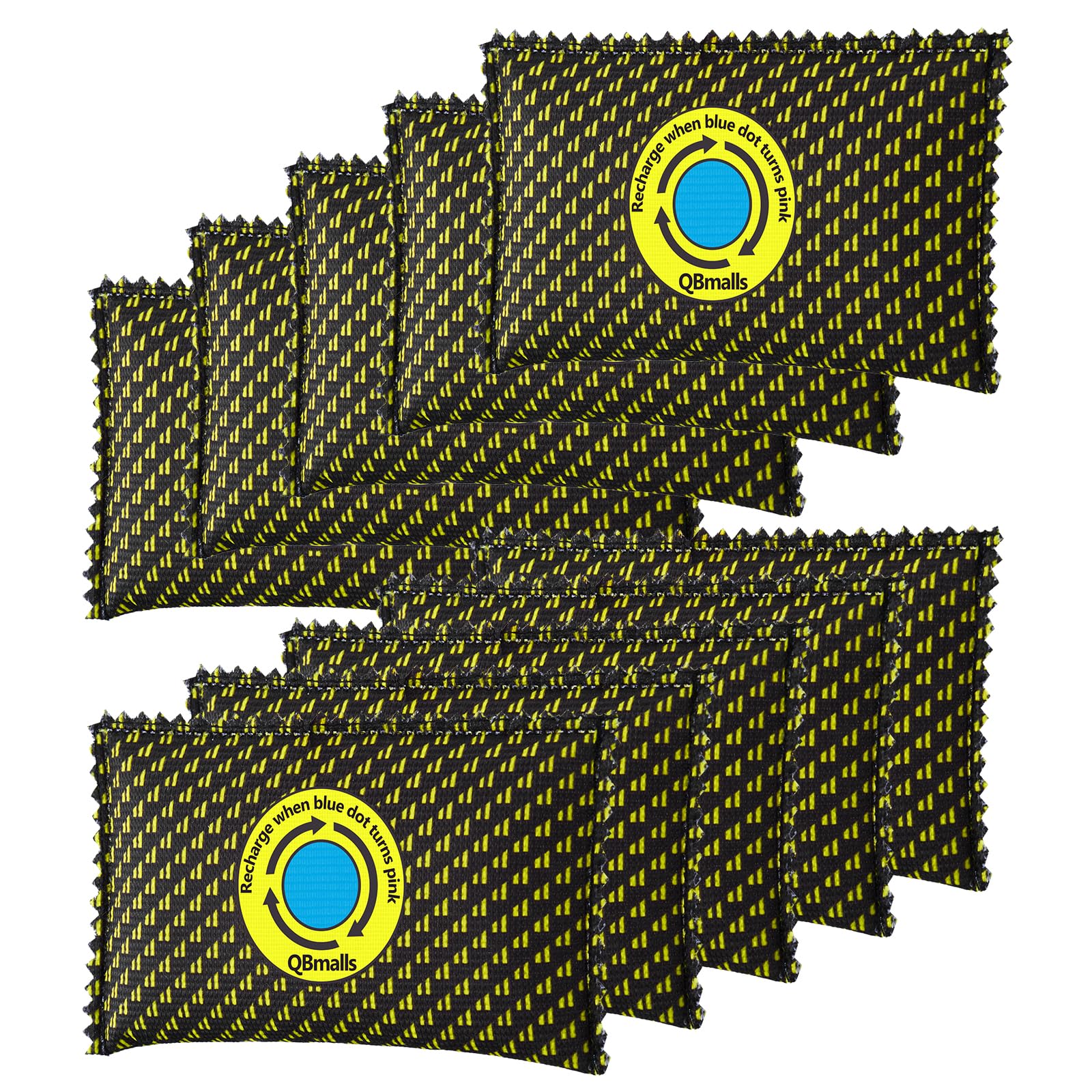 QBmalls 100g Rechargeable Desiccant Pack of 10,Moisture Absorber for Storage Bins,Gun Safes,camper and Cars,Desiccant Dehumidifier for Closets,Drawer,Luggage and Small Spaces